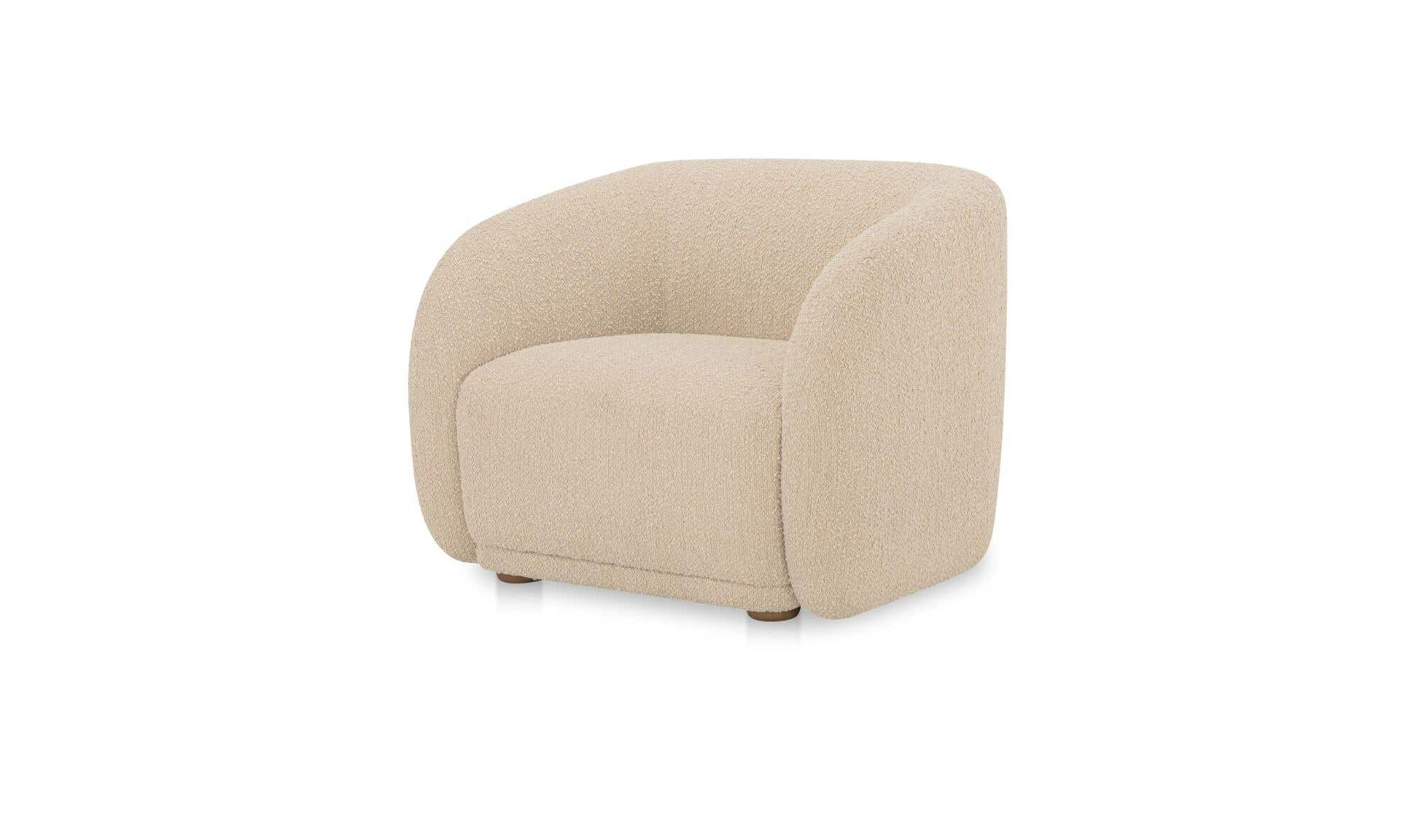 Faye Accent Chair Beige Boucle by Moe's Home Collection - view 5