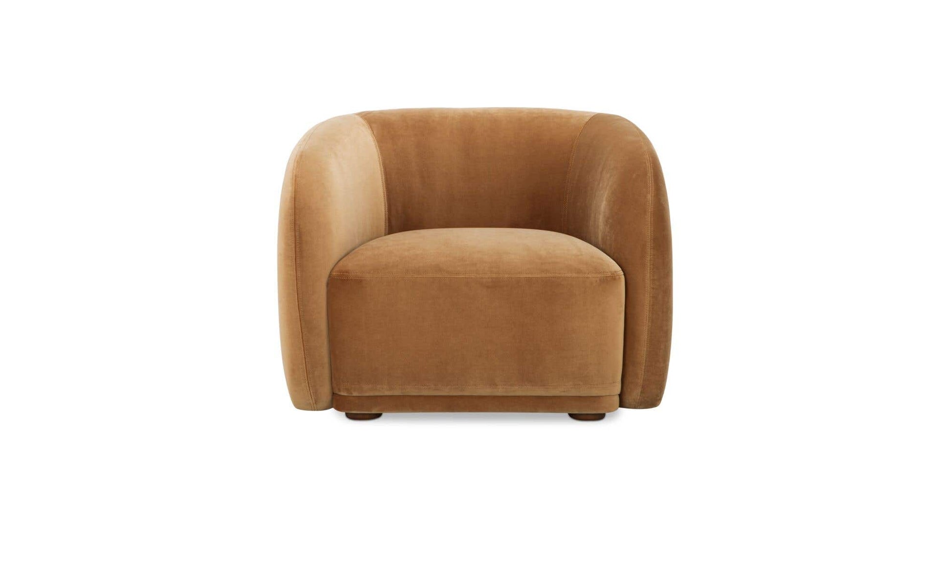 Faye Accent Chair Tan Faux Mohair by Moe's Home Collection - view 5