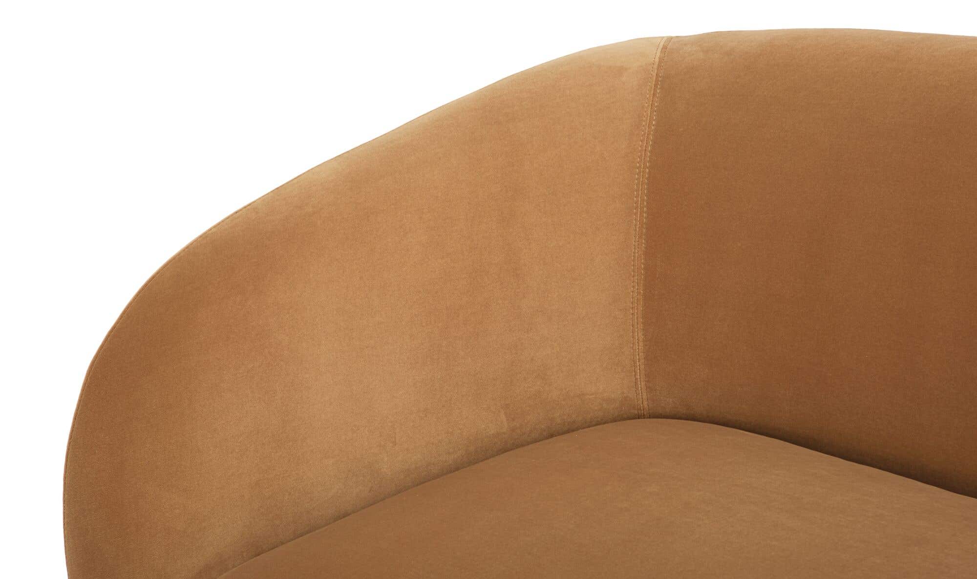 Faye Sofa Tan Faux Mohair by Moe's Home Collection - view 13