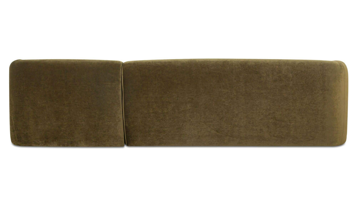 Faye Sectional Dark Green Faux Mohair Right by Moe's Home Collection - view 6