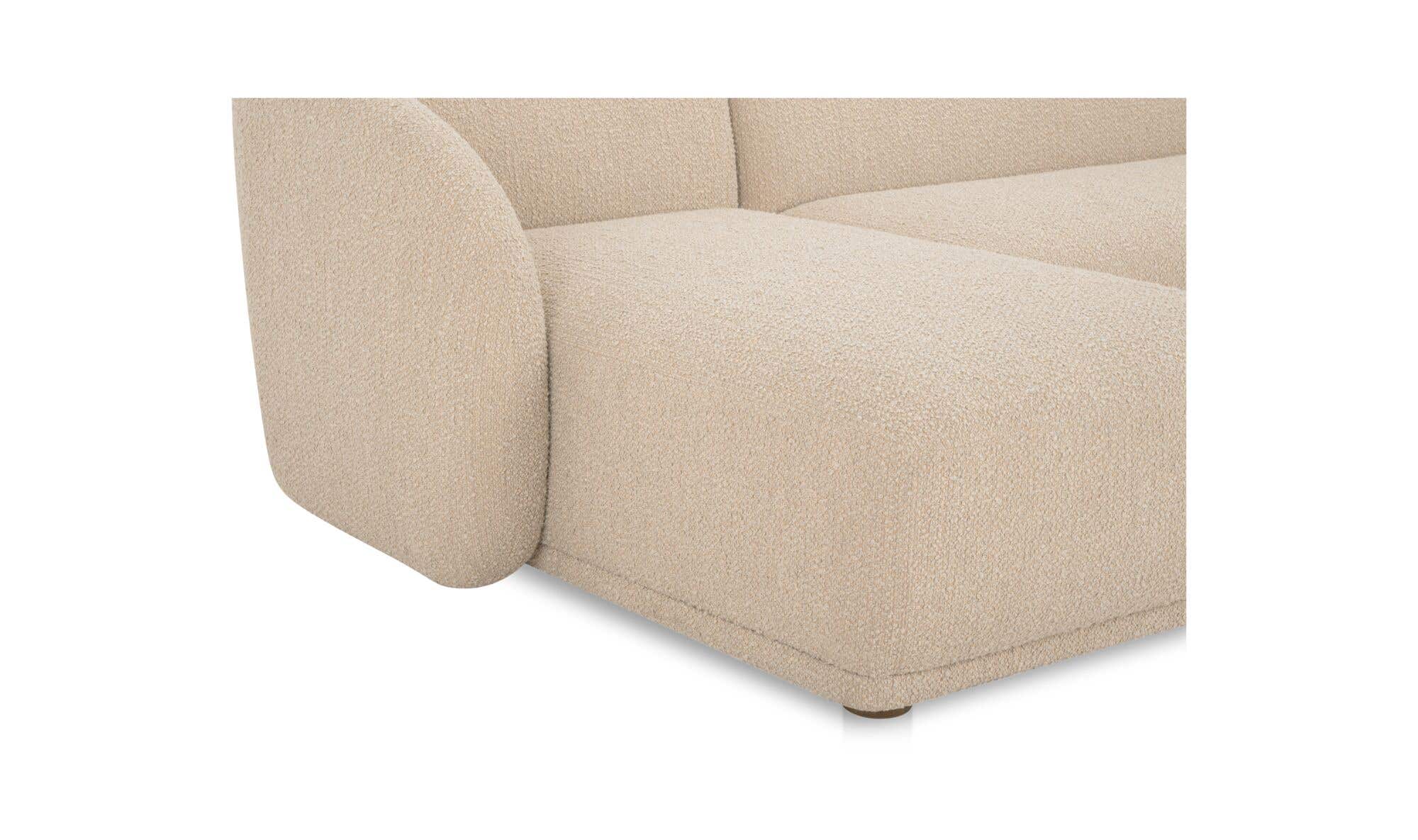 Faye Left Sectional Beige Boucle by Moe's Home Collection - view 13