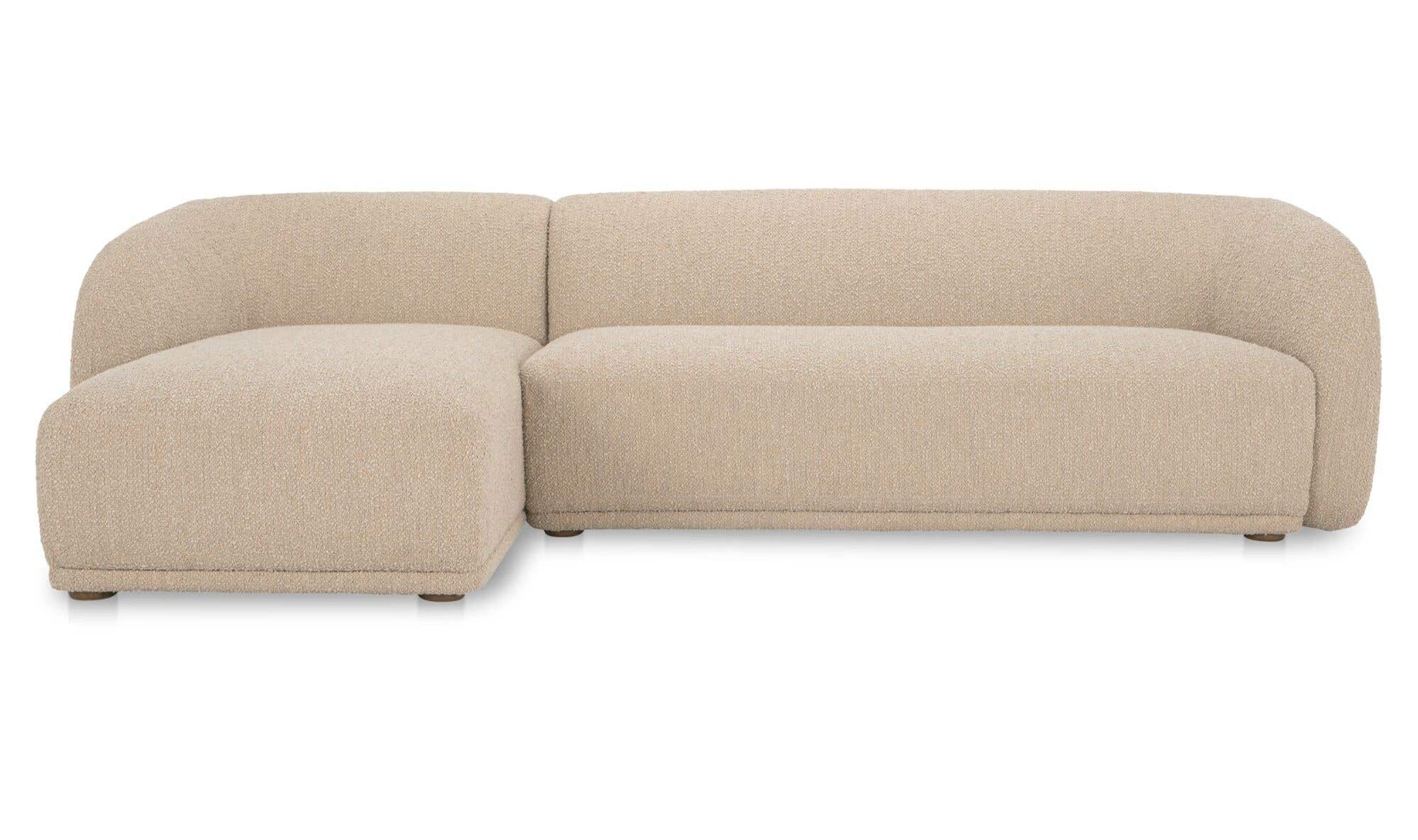 Faye Left Sectional Beige Boucle by Moe's Home Collection - view 6
