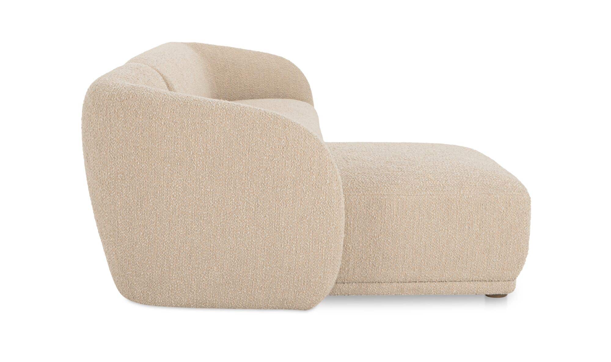 Faye Left Sectional Beige Boucle by Moe's Home Collection - view 11
