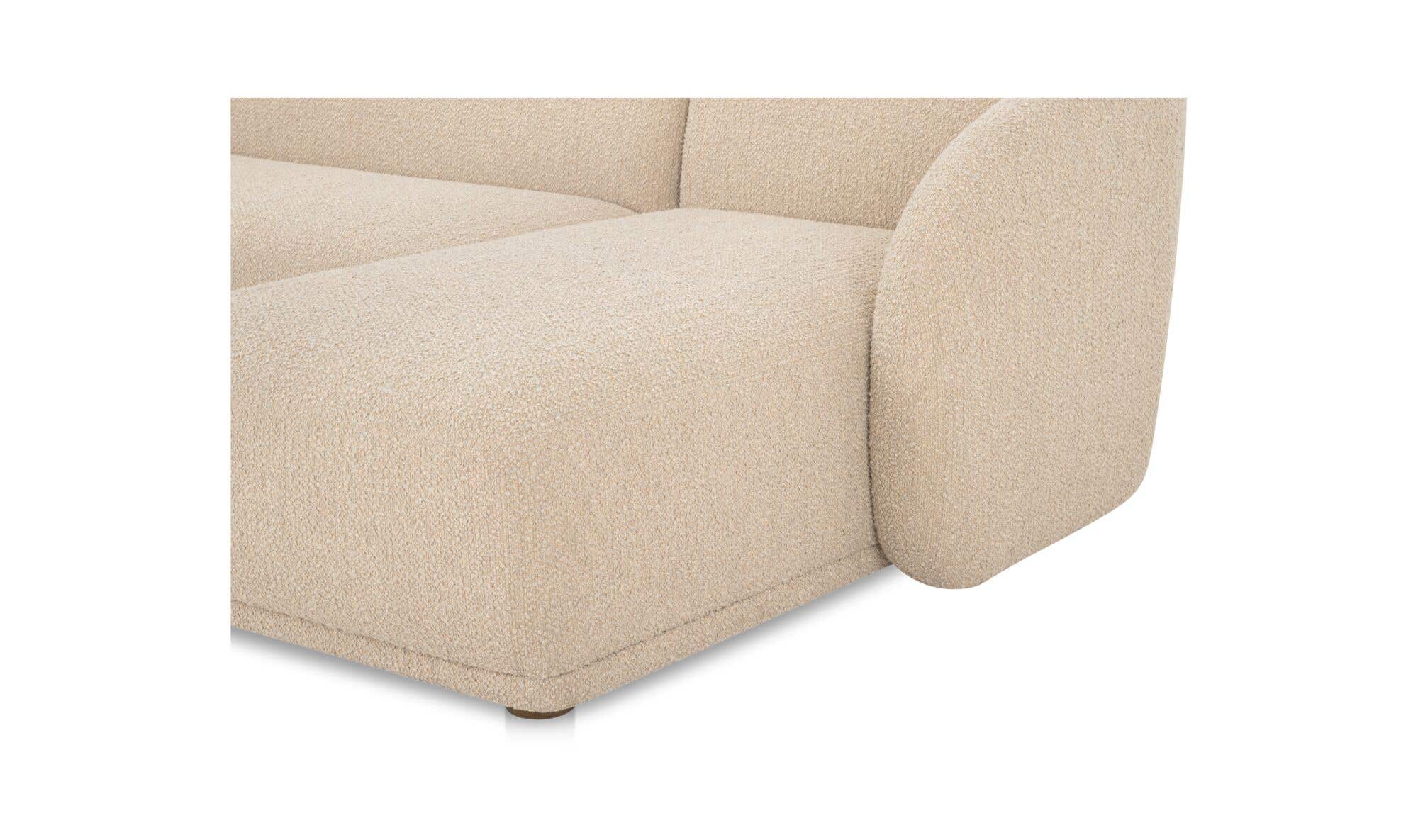 Faye Right Sectional Beige Boucle by Moe's Home Collection - view 13