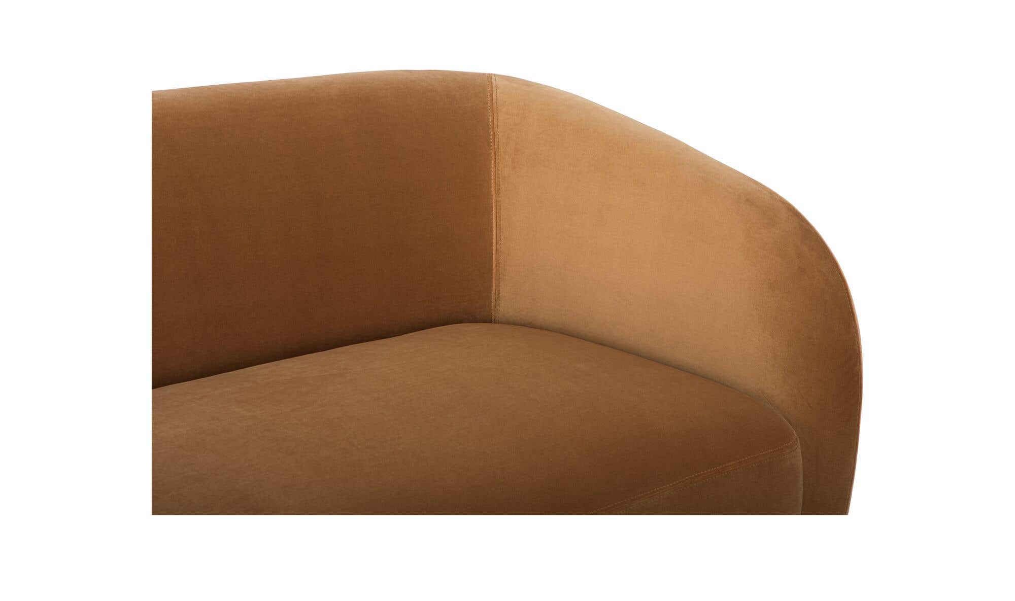 Faye Left Sectional Tan Faux Mohair by Moe's Home Collection - view 14