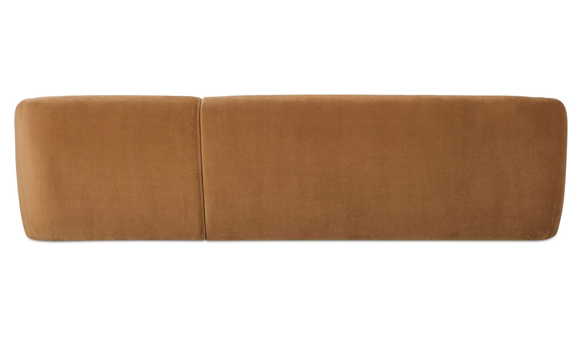 Faye Right Sectional Tan Faux Mohair by Moe's Home Collection - view 12