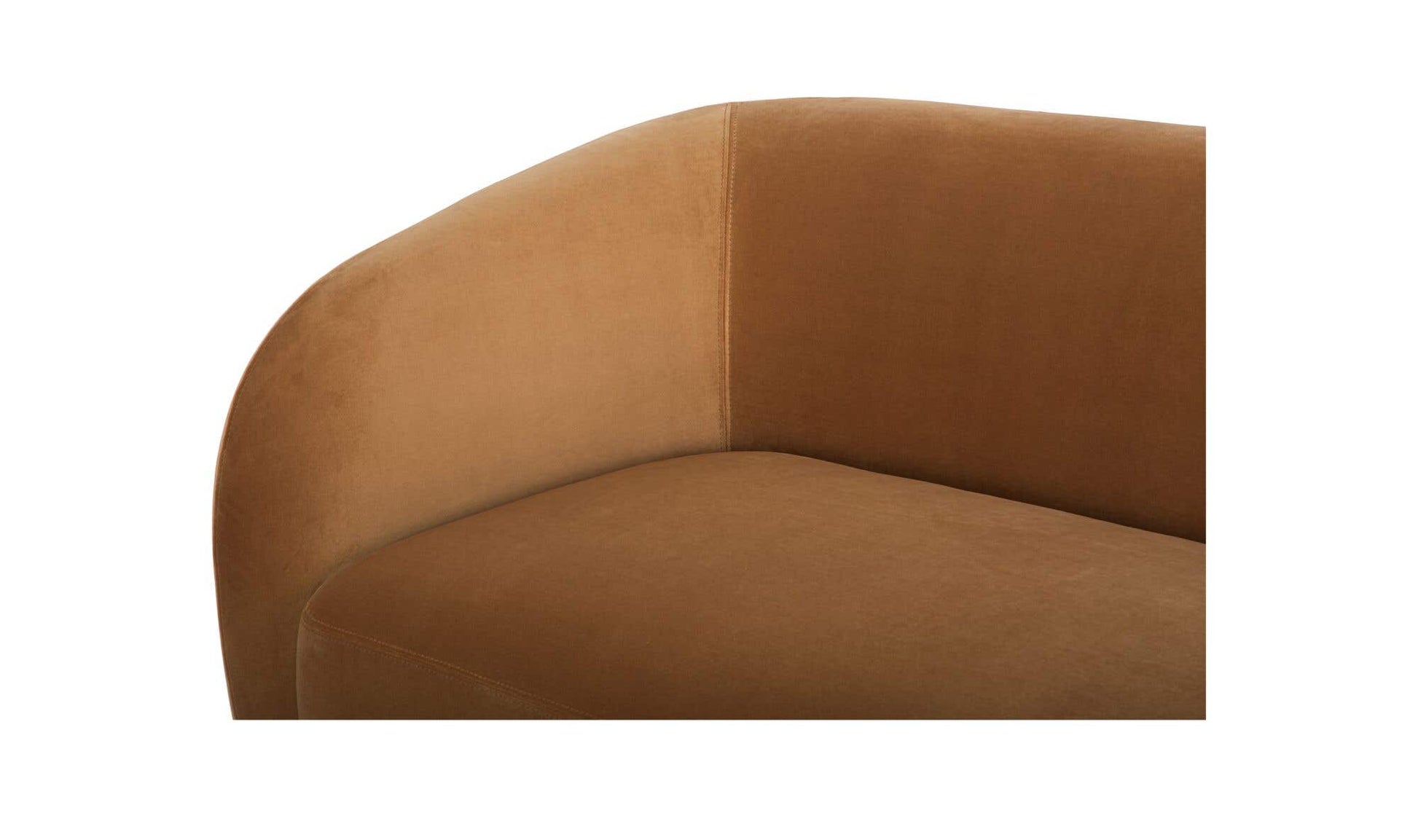 Faye Right Sectional Tan Faux Mohair by Moe's Home Collection - view 14