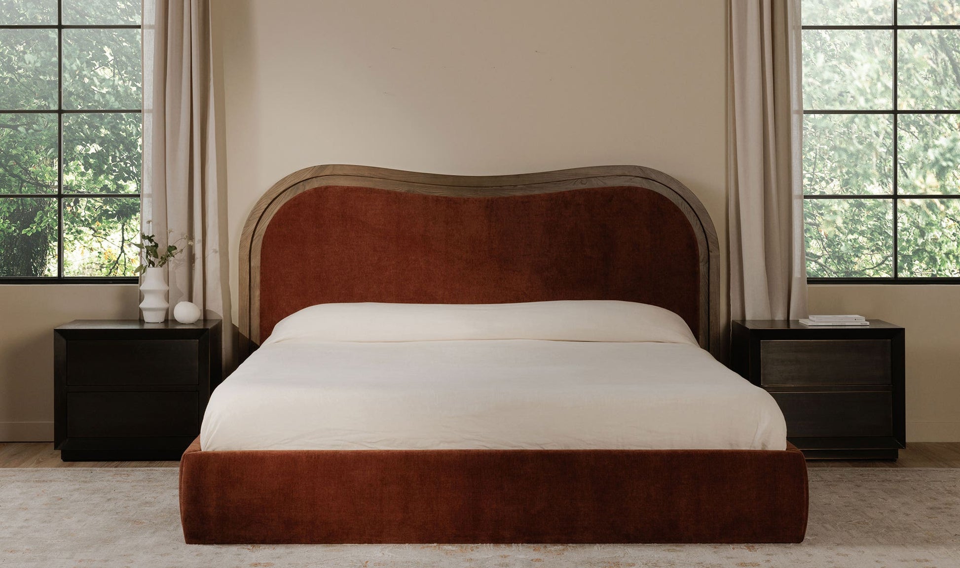 Camilla Queen Bed Chestnut by Moe's Home Collection - view 6