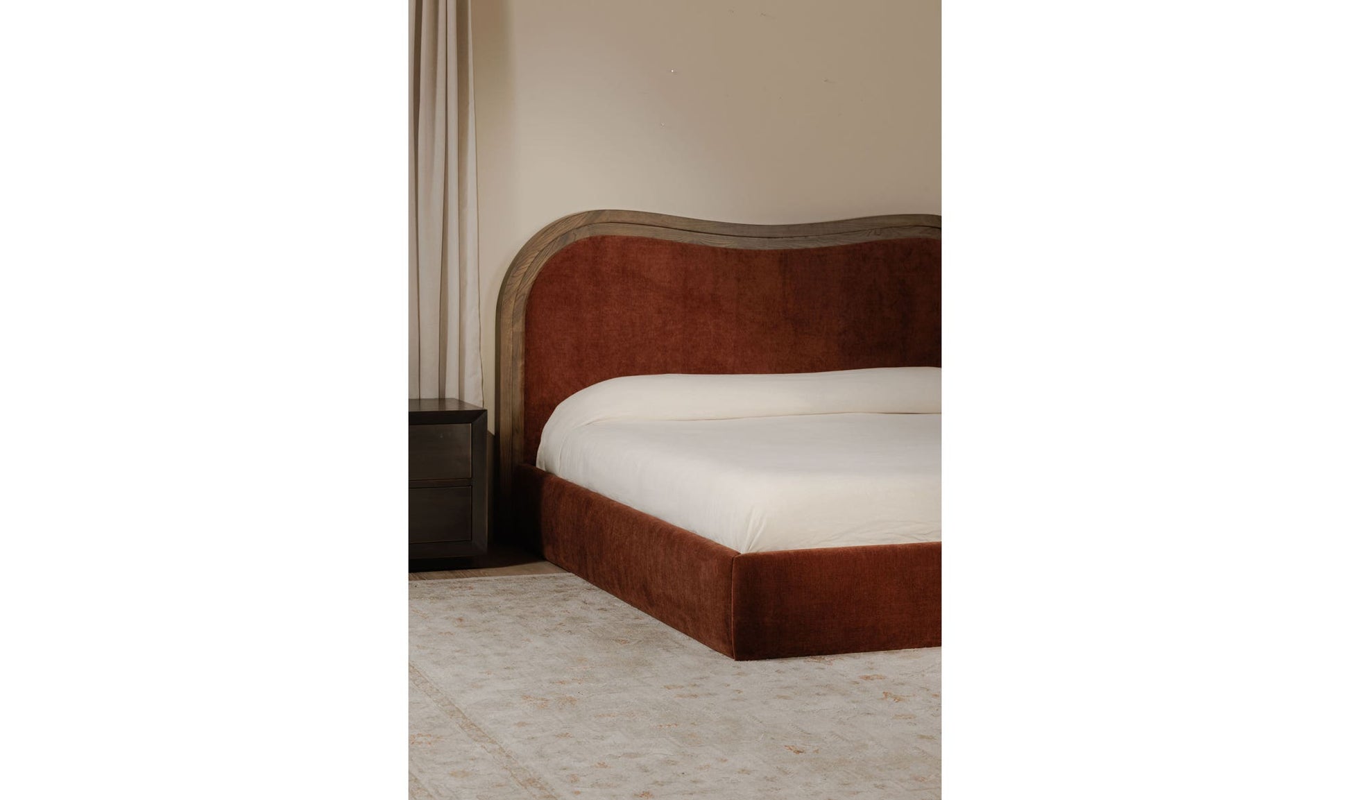 Camilla King Bed Chestnut by Moe's Home Collection - view 7