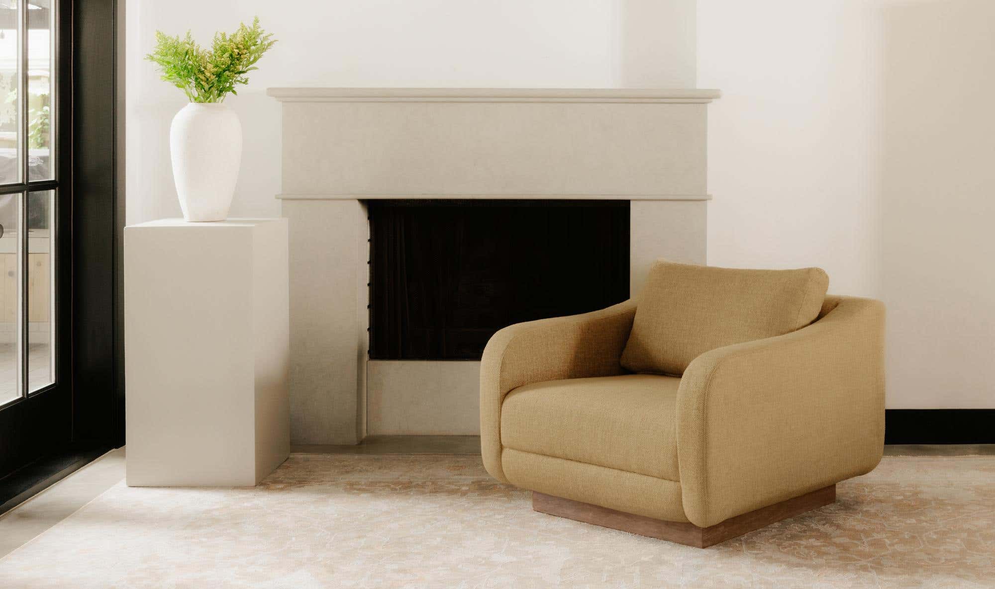 Keane Lounge Chair Ochre by Moe's Home Collection - view 6