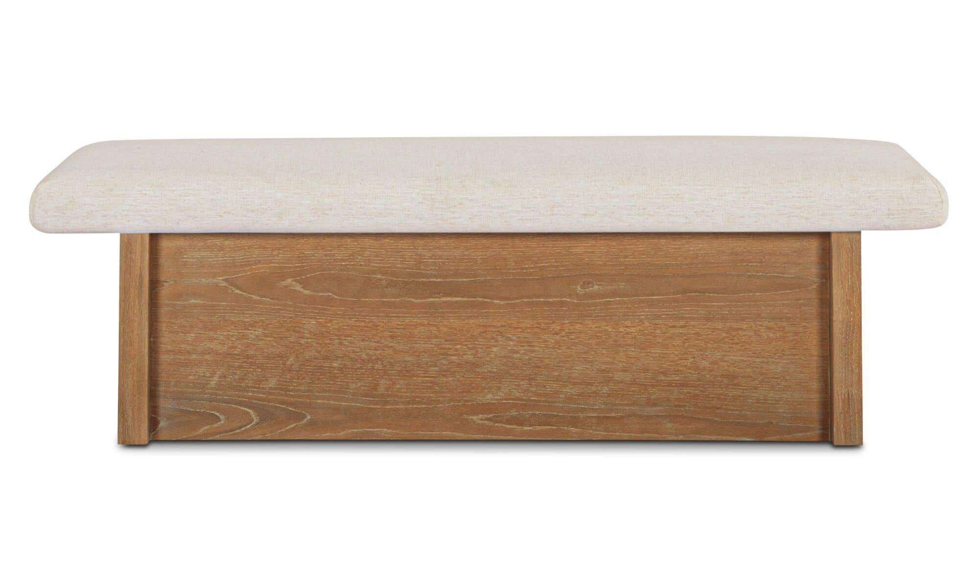 Gemma Storage Bench Oat by Moe's Home Collection - view 9