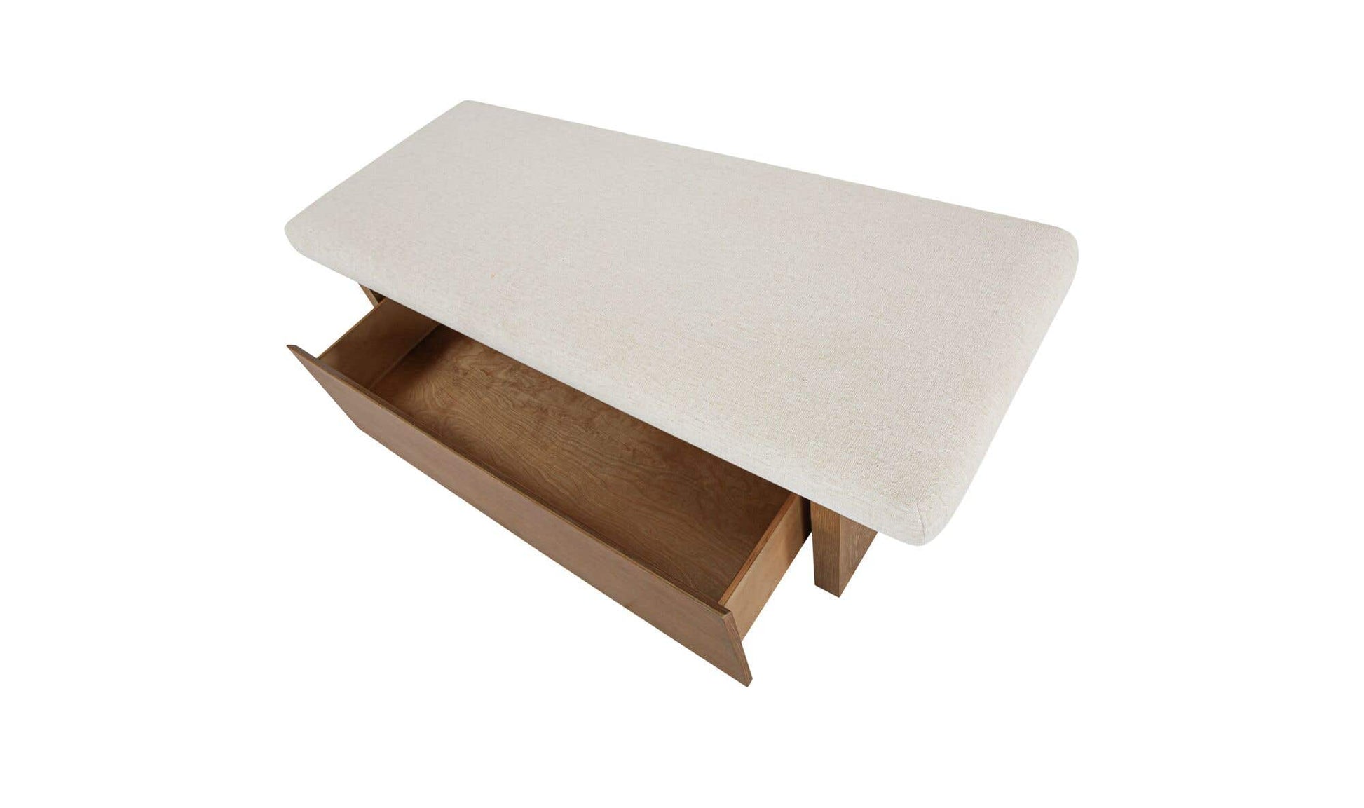 Gemma Storage Bench Oat by Moe's Home Collection - view 13