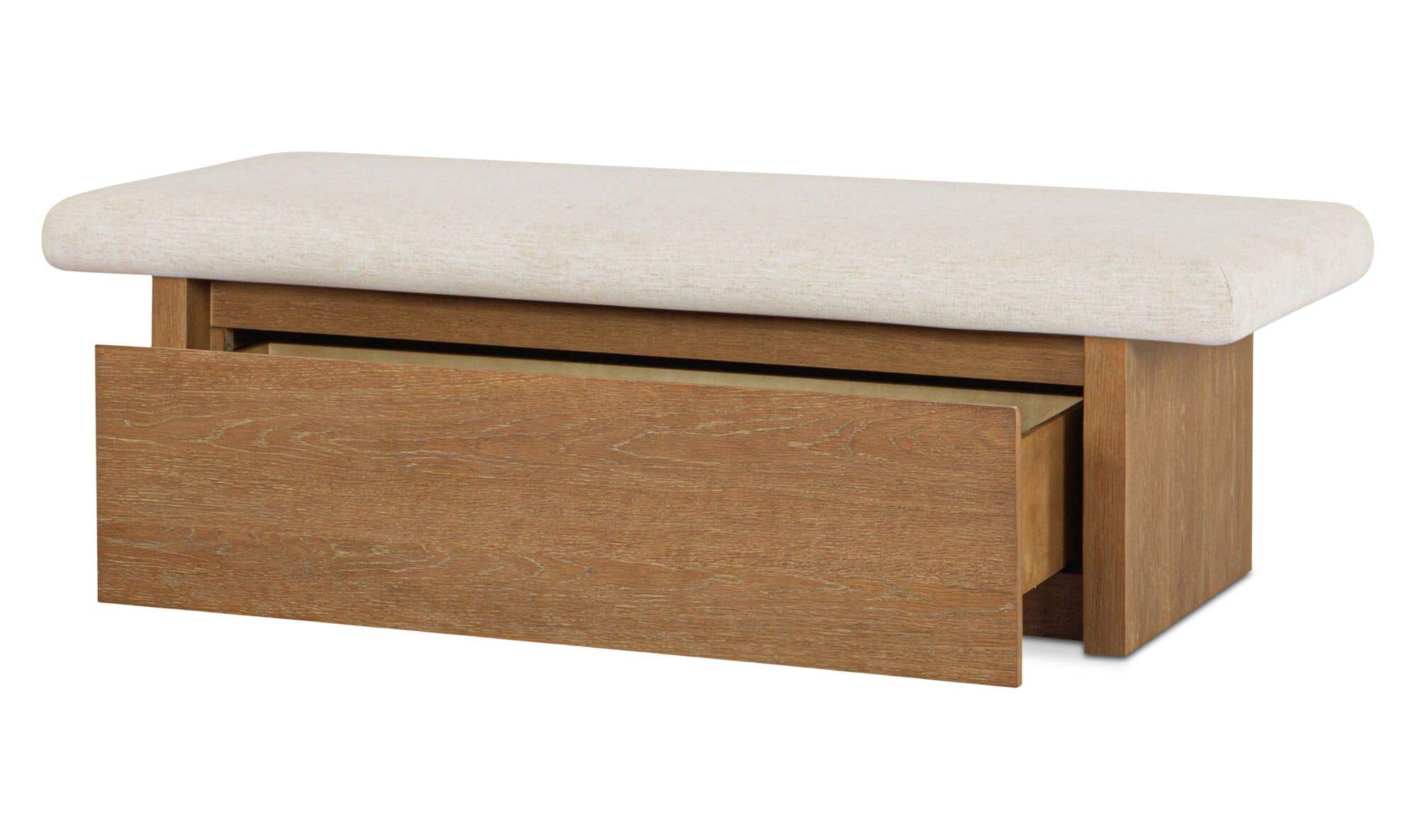 Gemma Storage Bench Oat by Moe's Home Collection - view 12