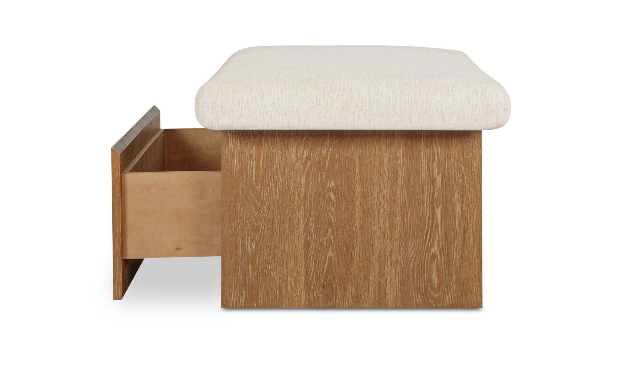 Gemma Storage Bench Oat by Moe's Home Collection - view 11