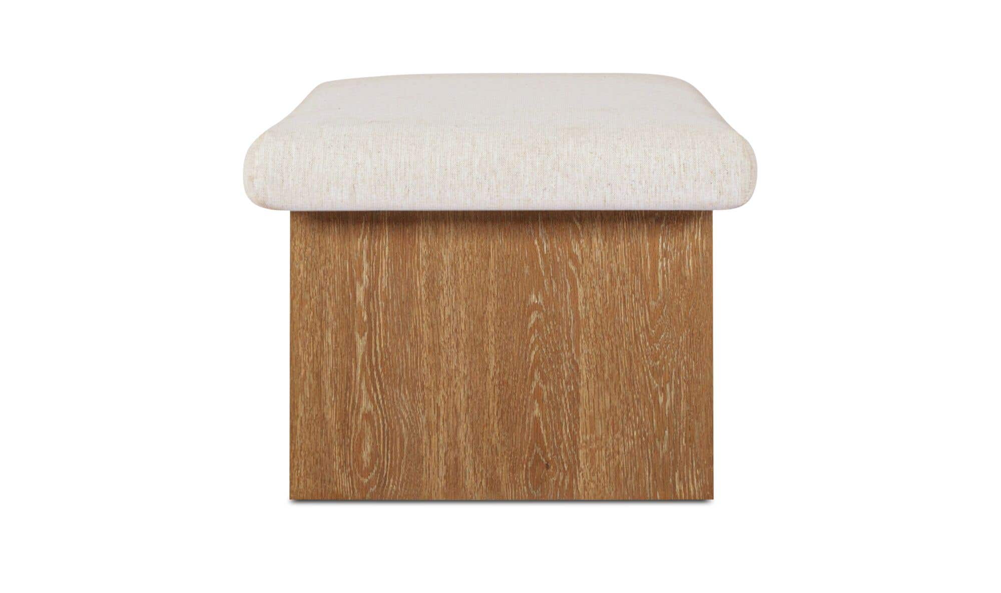 Gemma Storage Bench Oat by Moe's Home Collection - view 7
