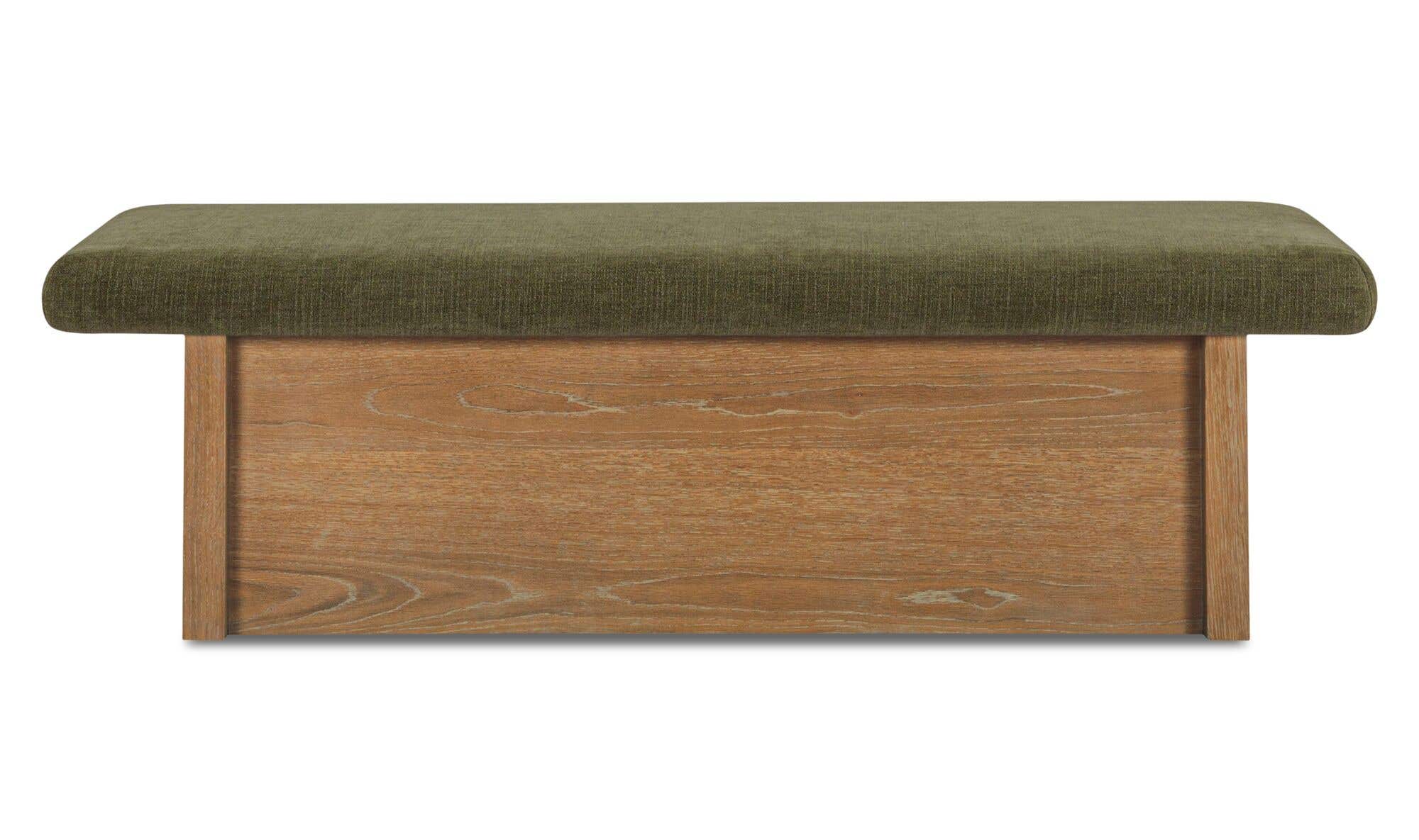Gemma Storage Bench Dark Green by Moe's Home Collection - view 9