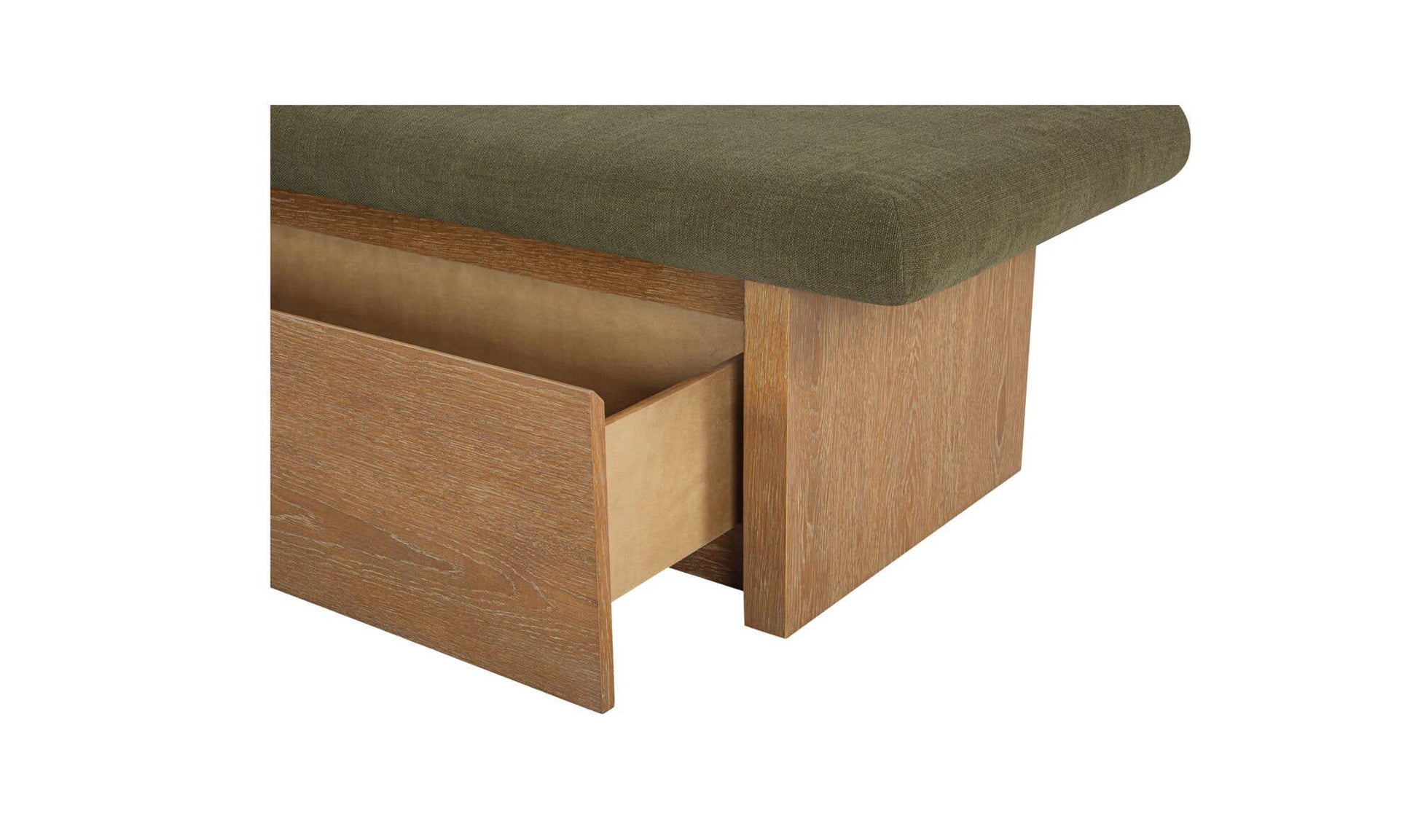 Gemma Storage Bench Dark Green by Moe's Home Collection - view 14