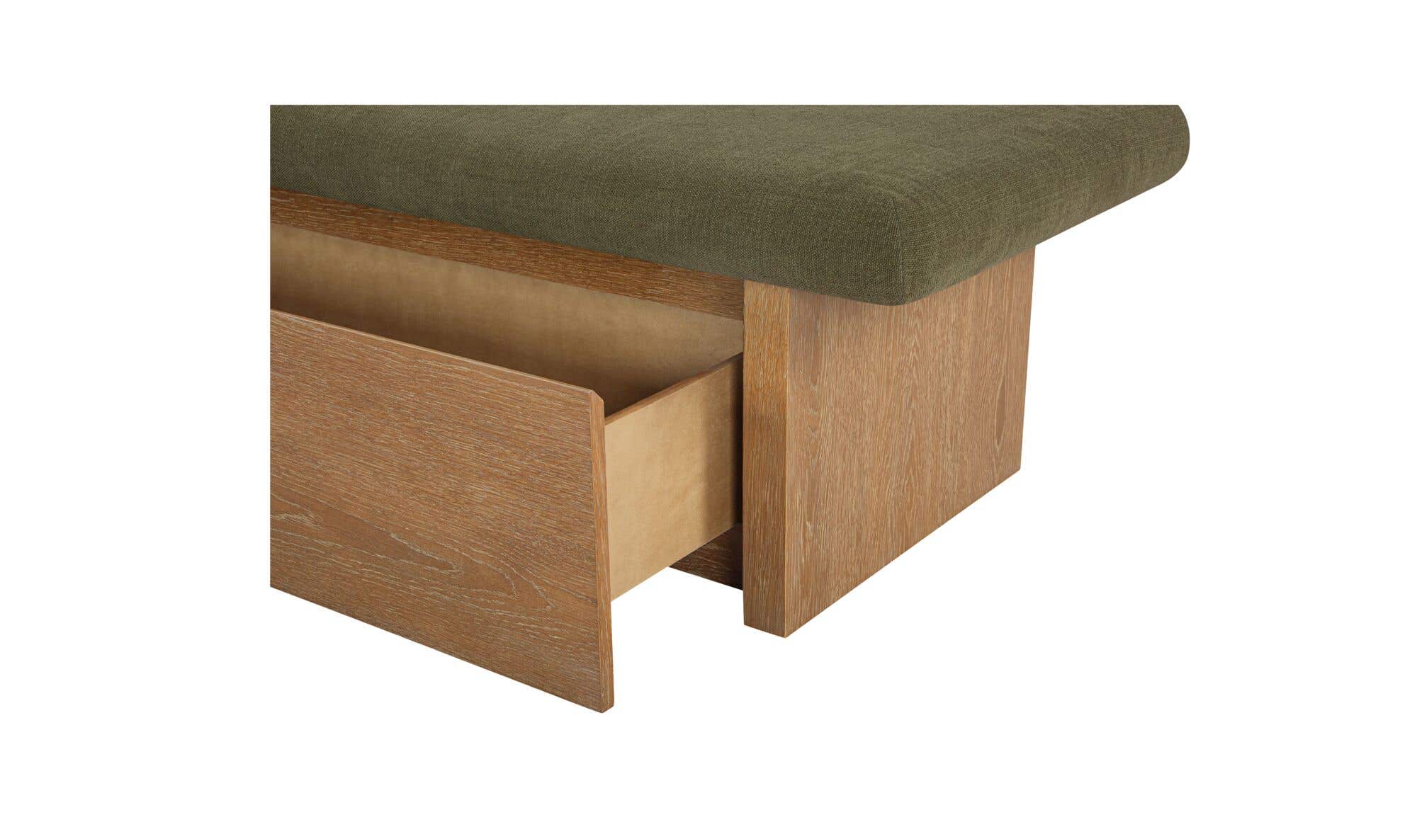 Gemma Storage Bench Dark Green by Moe's Home Collection - view 14