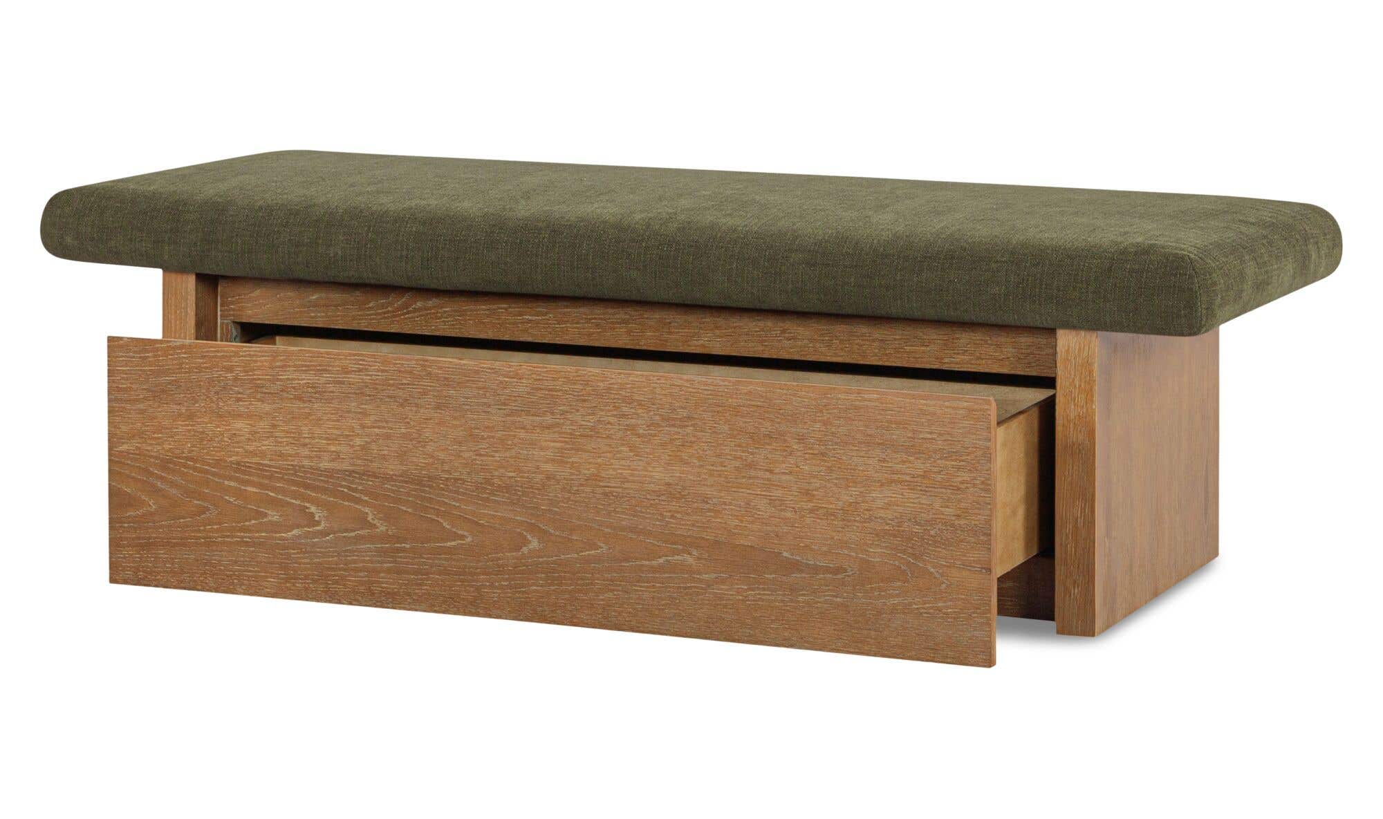 Gemma Storage Bench Dark Green by Moe's Home Collection - view 12
