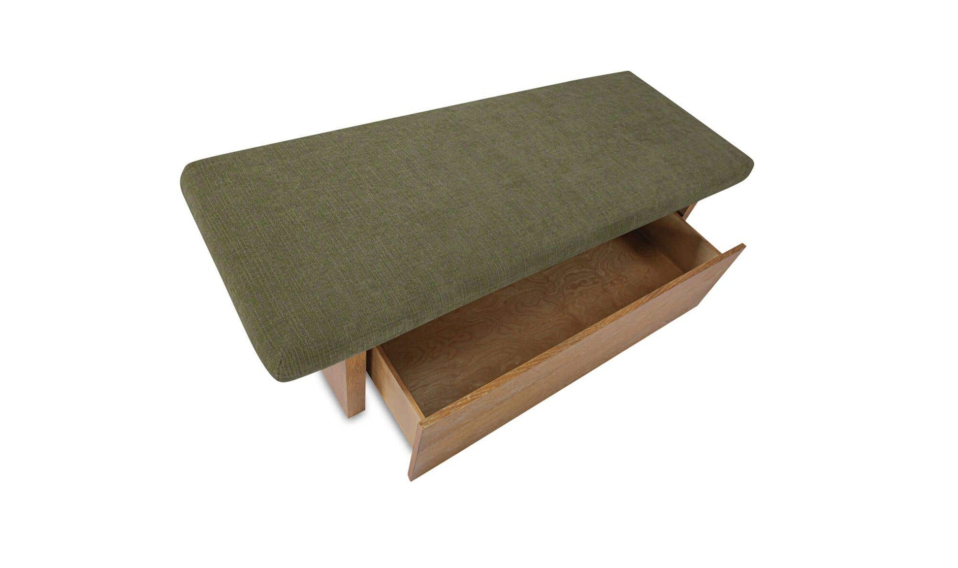 Gemma Storage Bench Dark Green by Moe's Home Collection - view 6