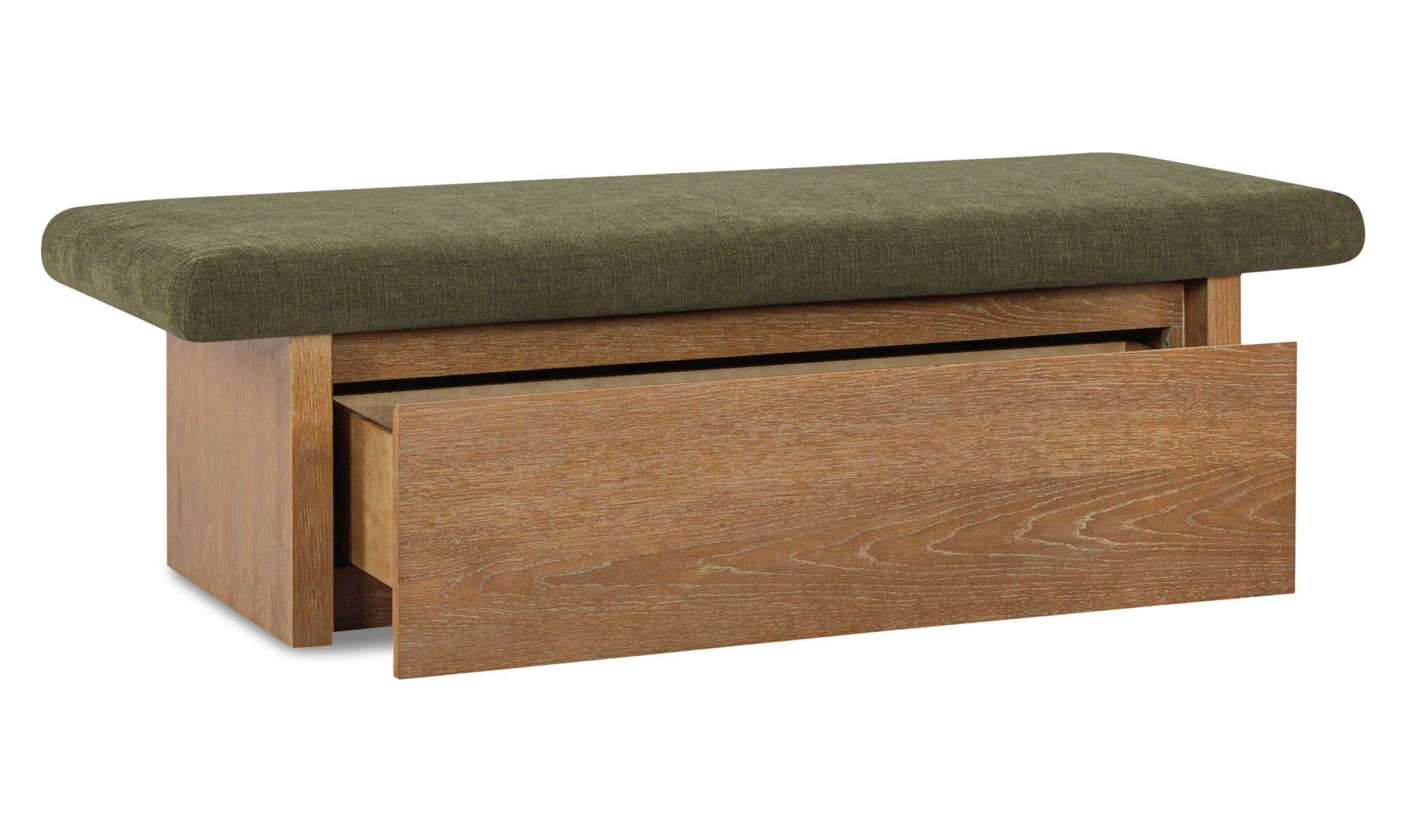 Gemma Storage Bench Dark Green by Moe's Home Collection - view 5