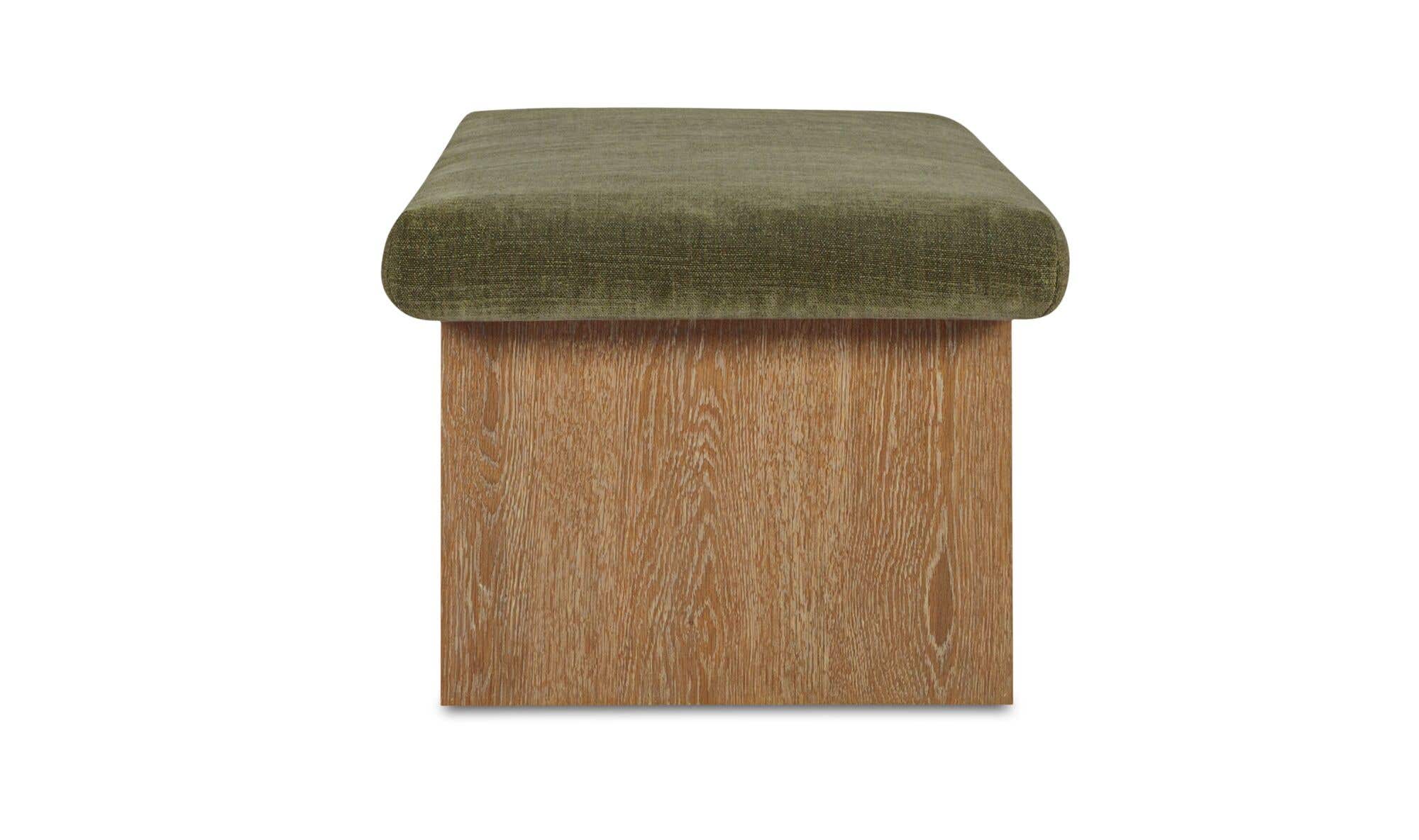 Gemma Storage Bench Dark Green by Moe's Home Collection - view 10