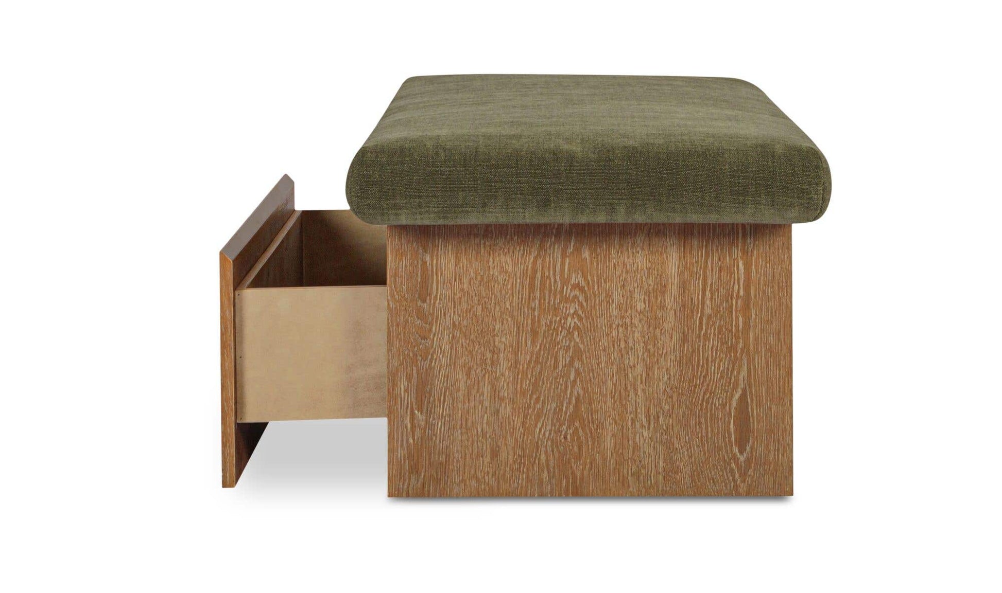 Gemma Storage Bench Dark Green by Moe's Home Collection - view 11