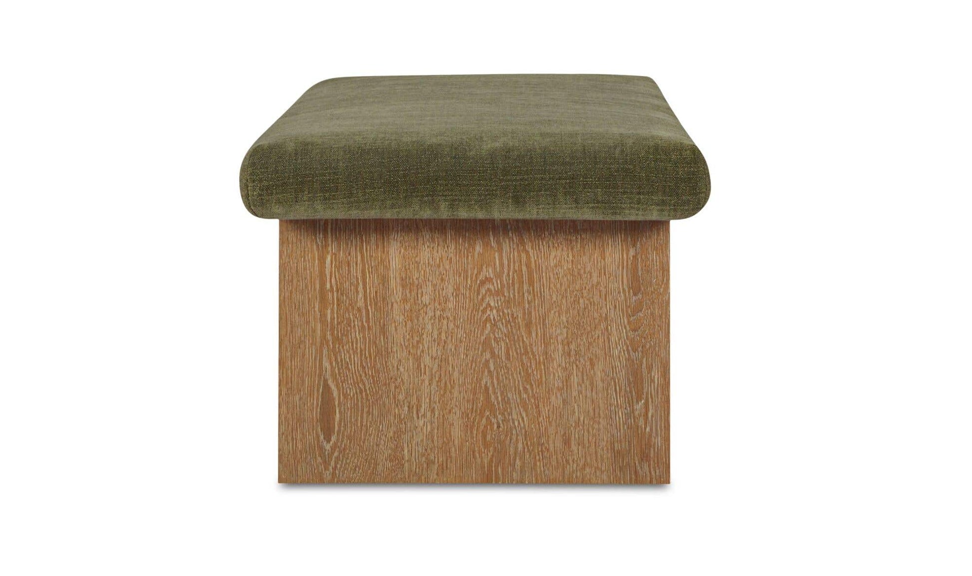 Gemma Storage Bench Dark Green by Moe's Home Collection - view 7