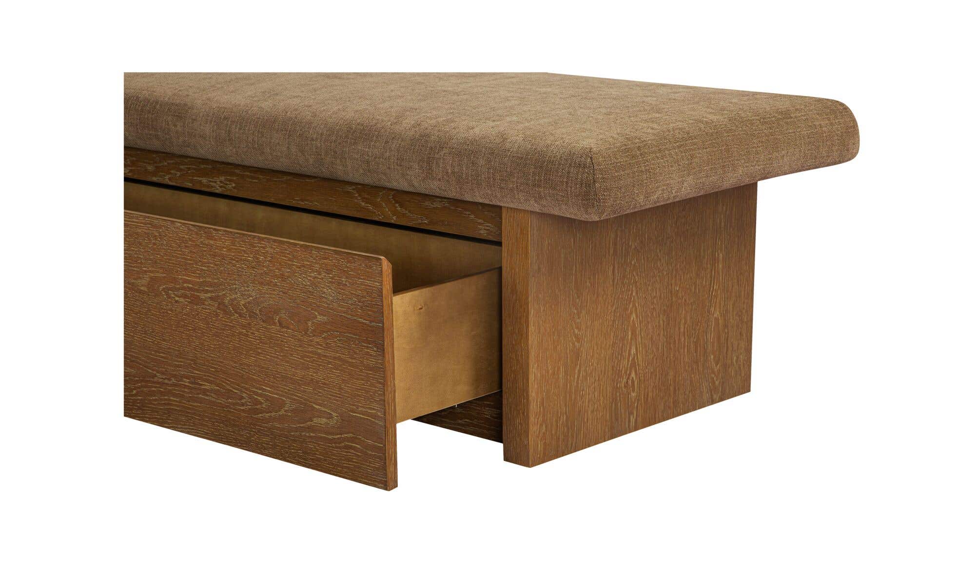 Gemma Storage Bench Taupe by Moe's Home Collection - view 11