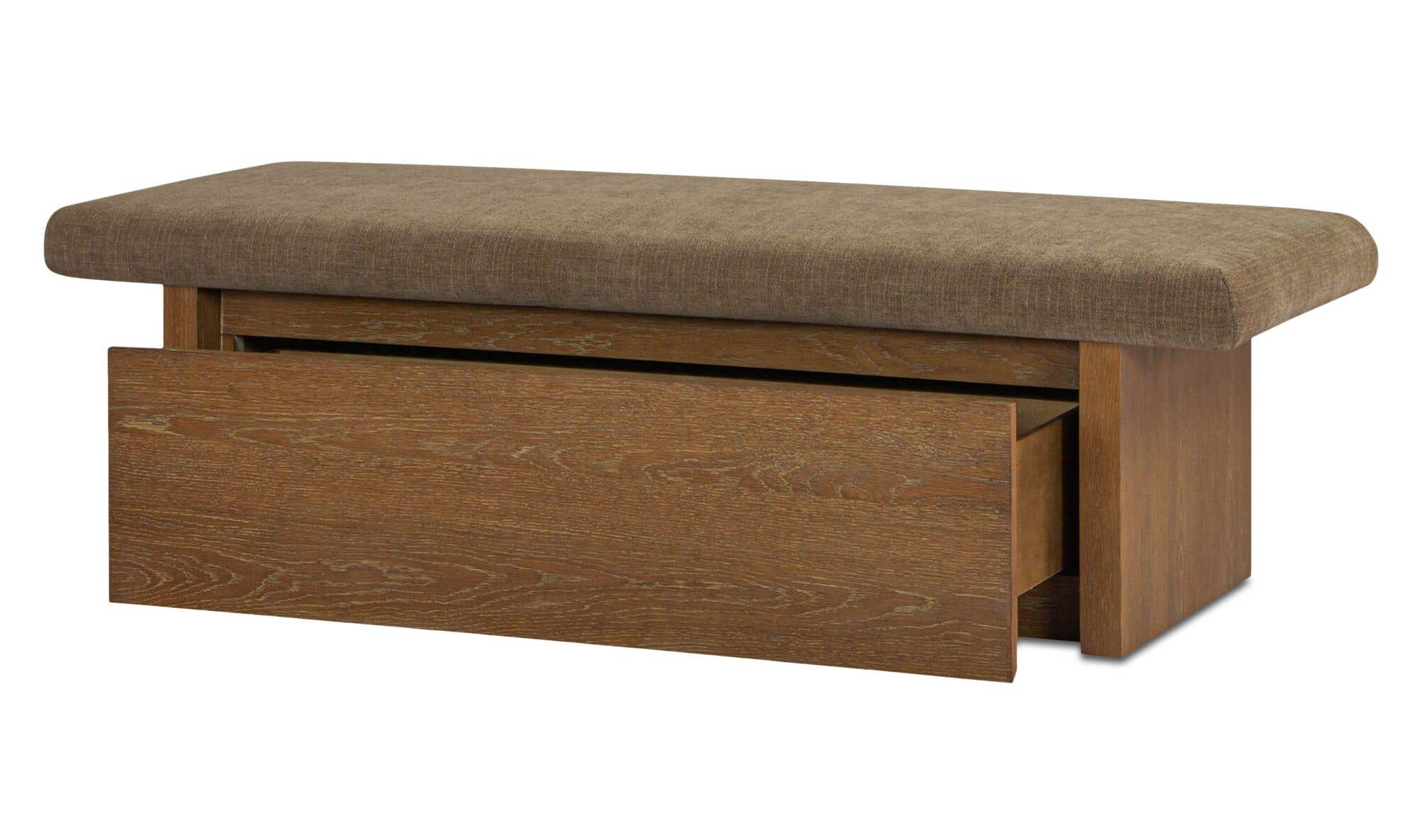 Gemma Storage Bench Taupe by Moe's Home Collection - view 6