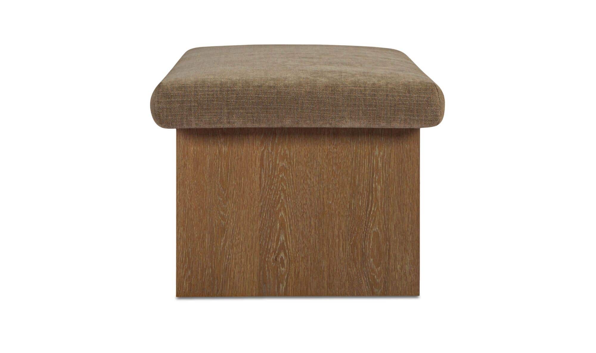 Gemma Storage Bench Taupe by Moe's Home Collection - view 8