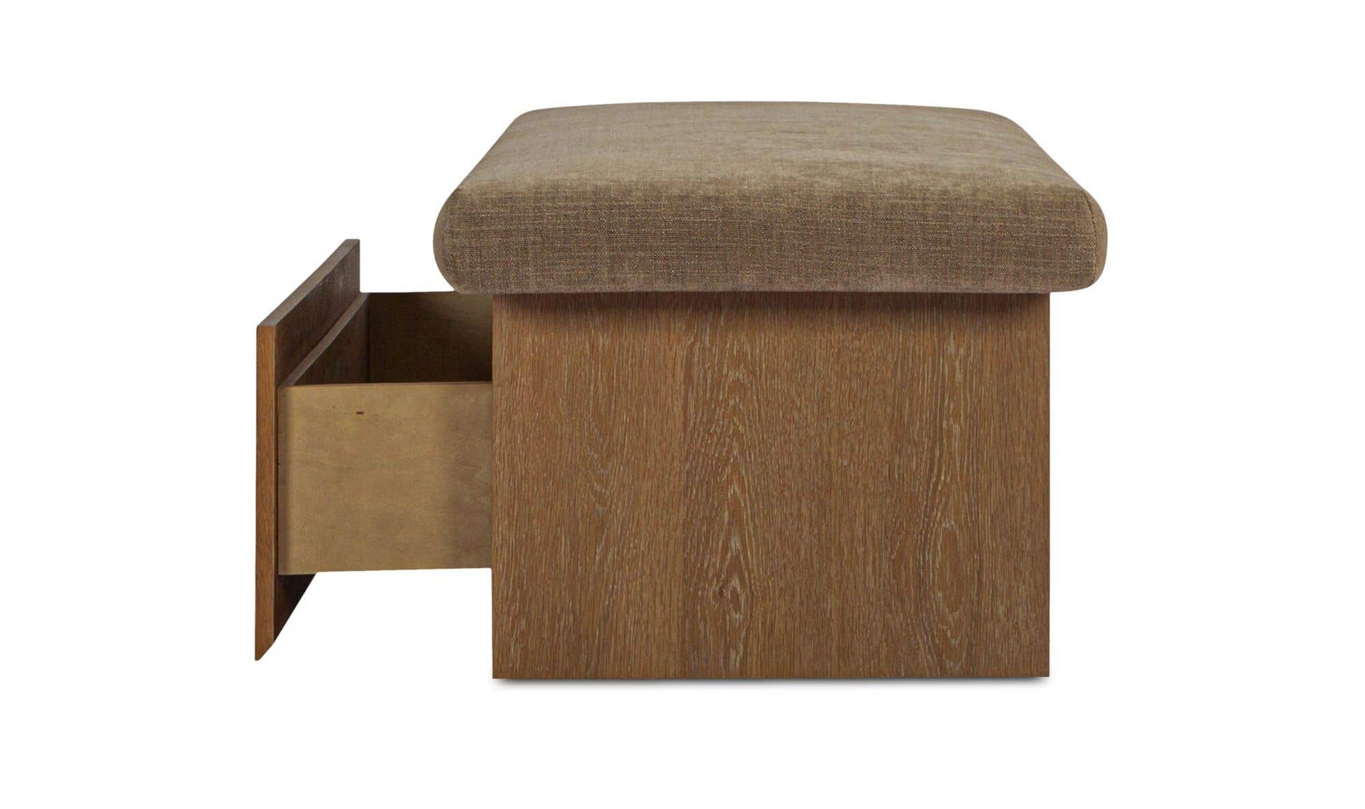 Gemma Storage Bench Taupe by Moe's Home Collection - view 9