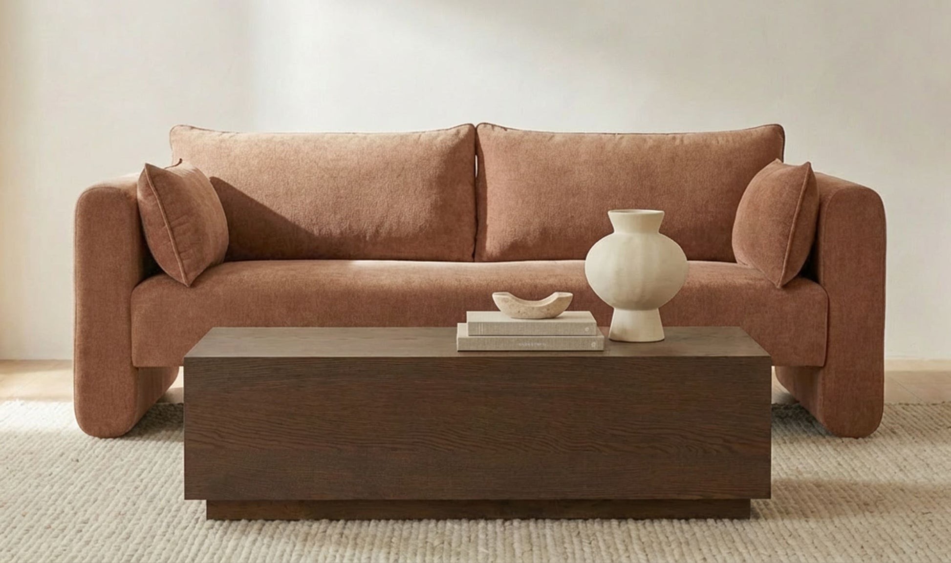 Moore Sofa Heritage Pink by Moe's Home Collection - view 4