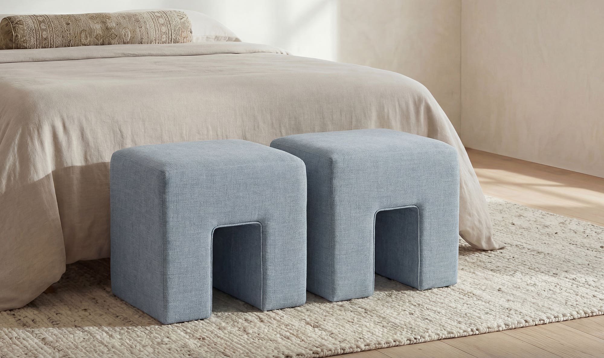 Aidy Stool Light Blue by Moe's Home Collection - view 6