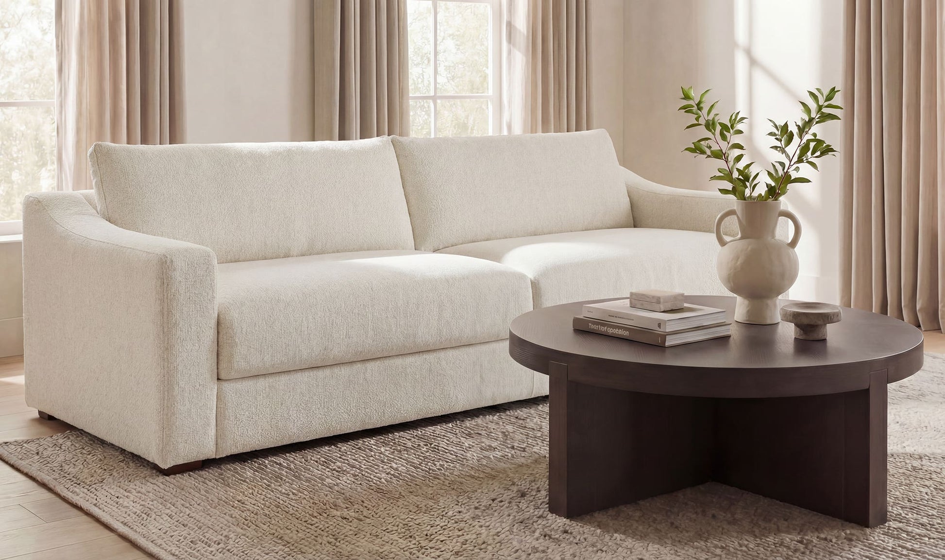 Farrow Sofa Flecked Oat by Moe's Home Collection - view 5