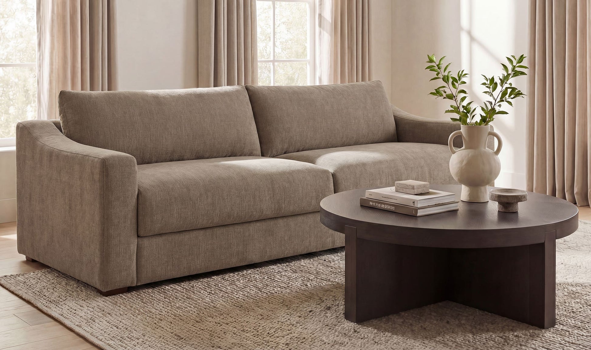 Farrow Sofa Taupe by Moe's Home Collection - view 6