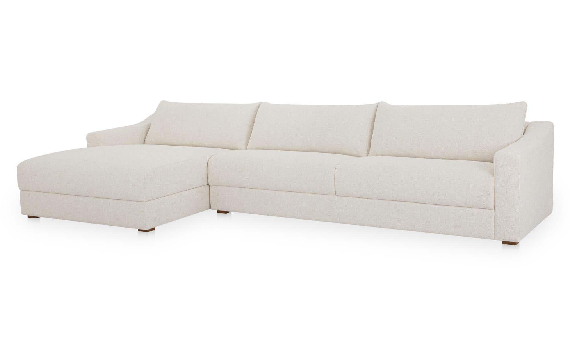 Farrow Sectional Flecked Oat Left by Moe's Home Collection - view 5