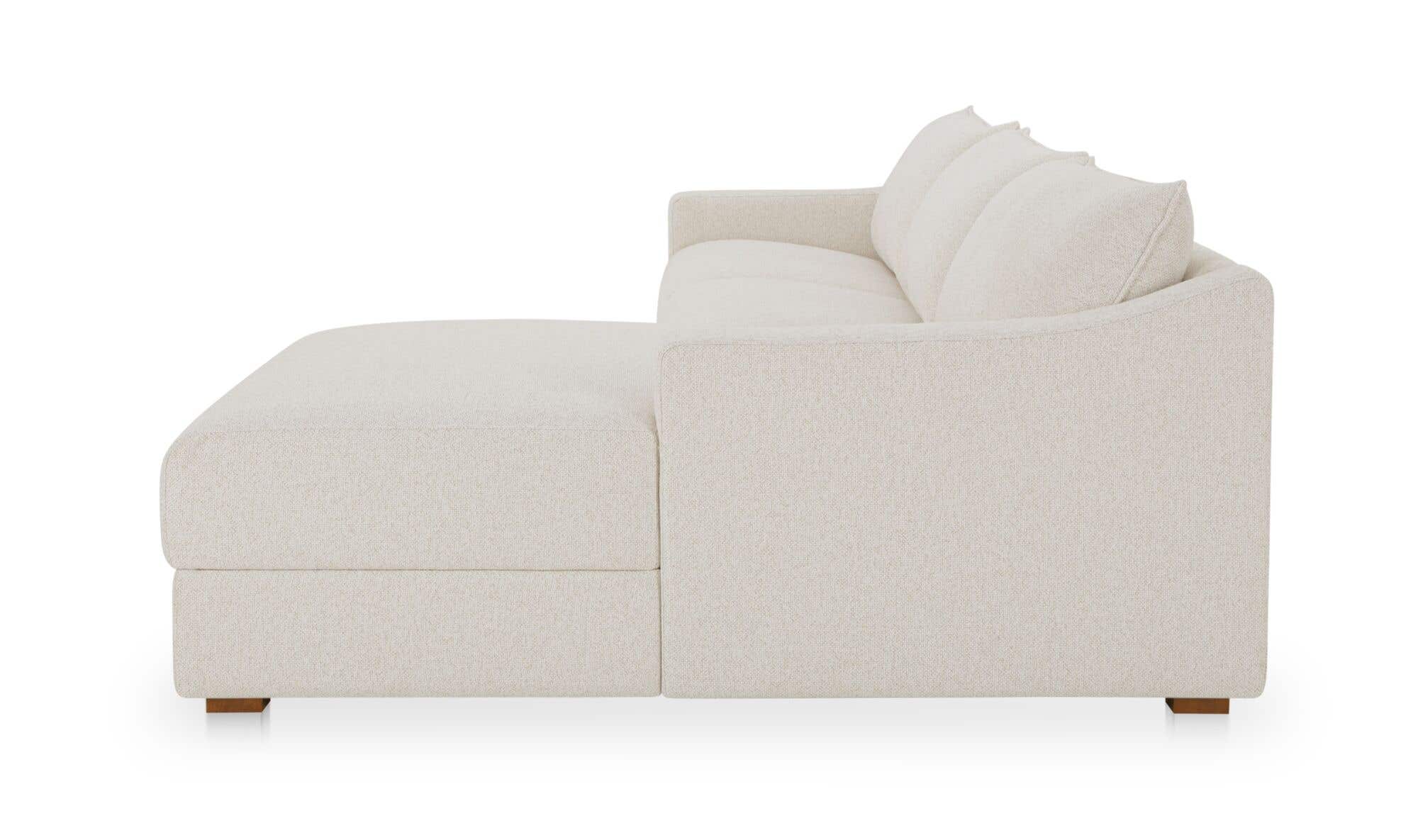 Farrow Sectional Flecked Oat Right by Moe's Home Collection - view 7