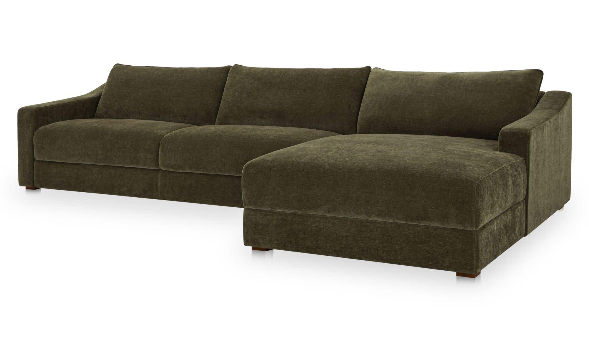 Farrow Sectional Cedar Green Right by Moe's Home Collection - view 6