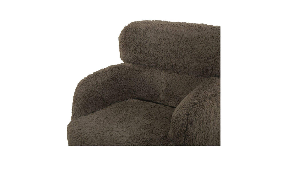 Wales Accent Chair Light Brown Faux Fur by Moe's Home Collection - view 8