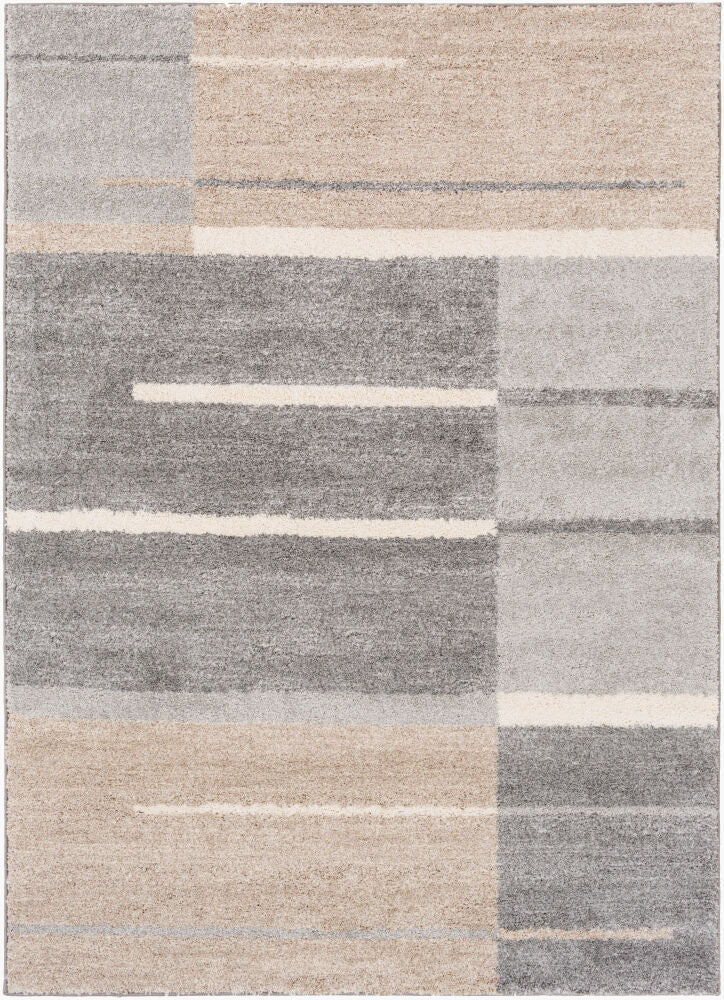 Fowler Gray/Taupe Machine Woven Rug - 2' x 2'11"