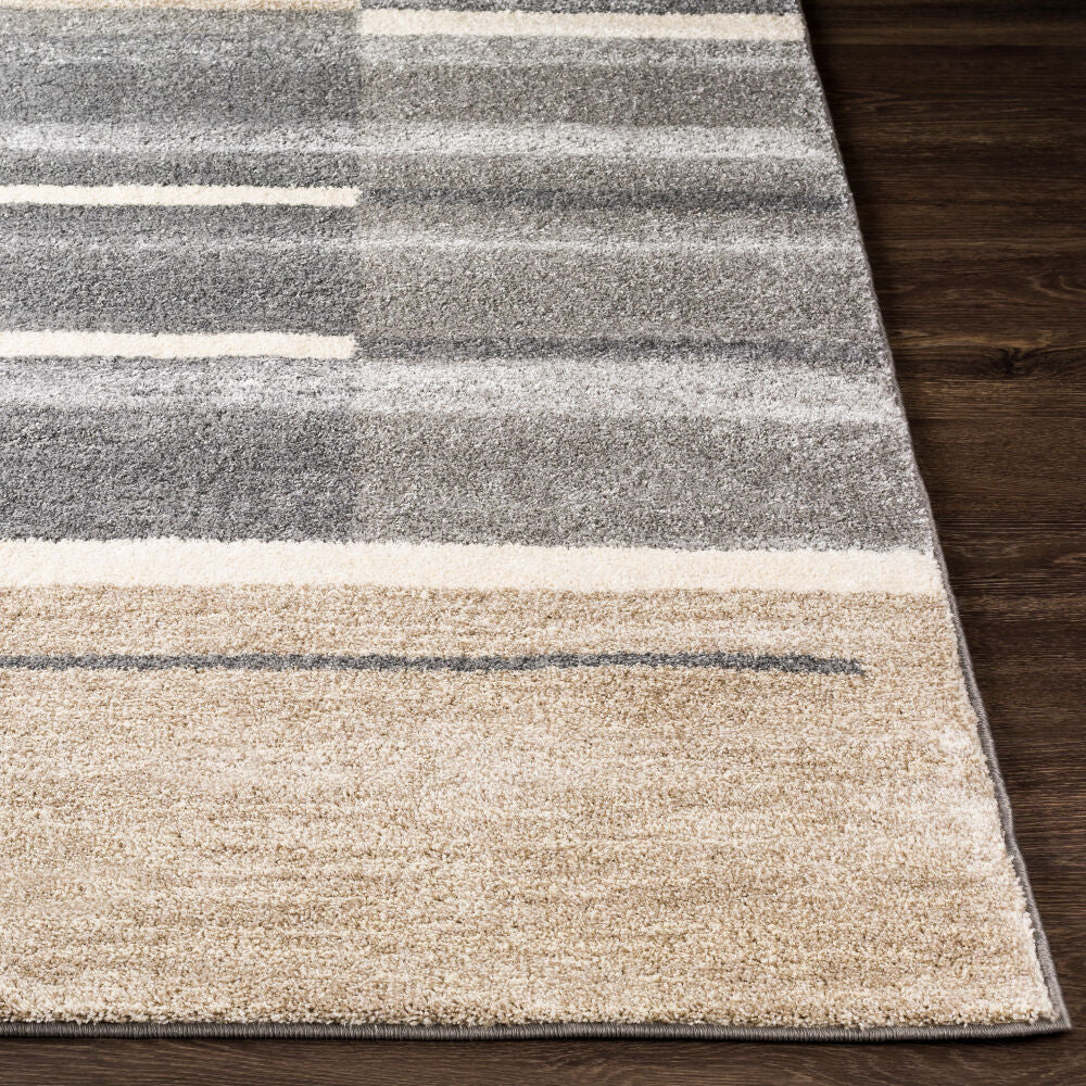 Fowler Gray/Taupe Machine Woven Rug - front