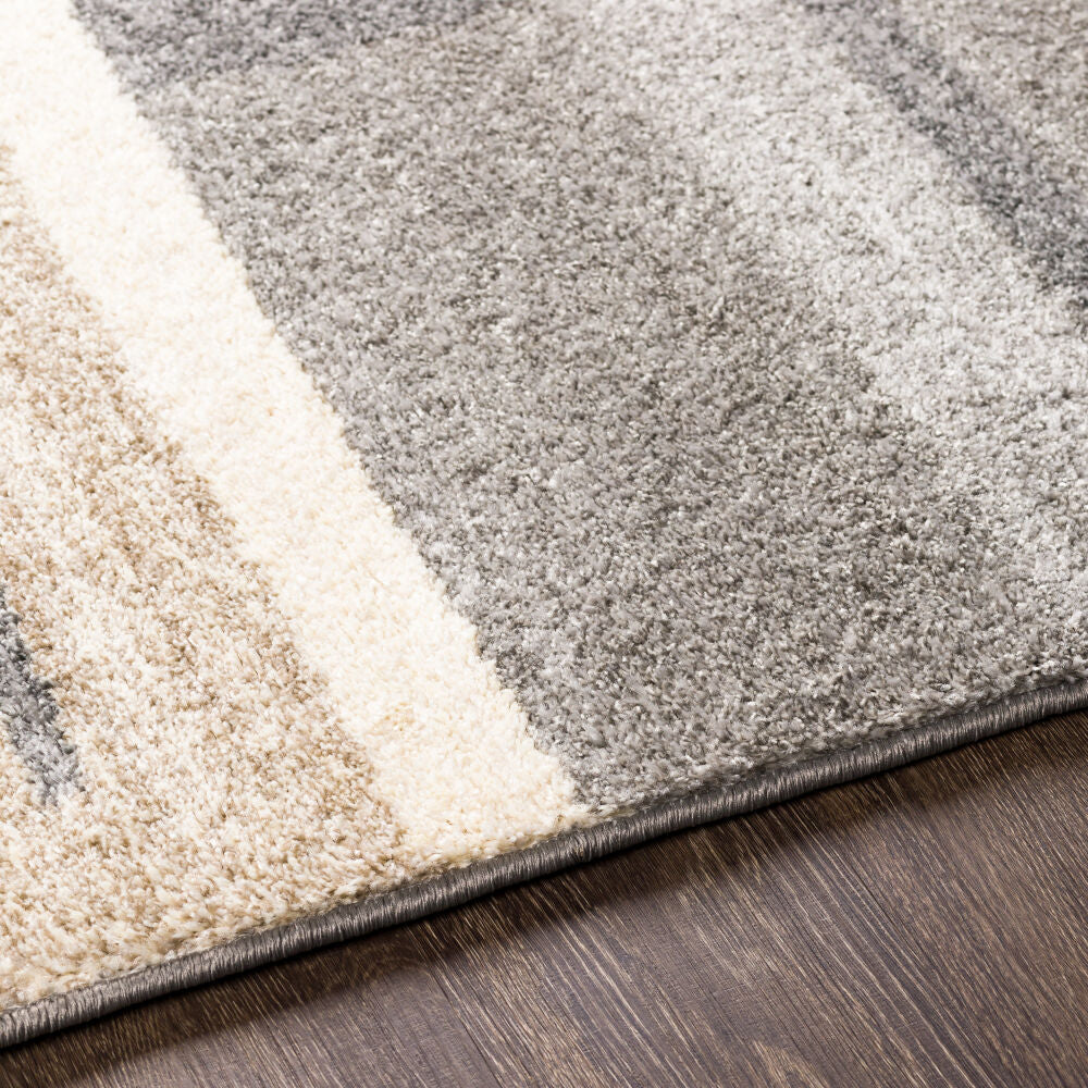 Fowler Gray/Taupe Machine Woven Rug - texture