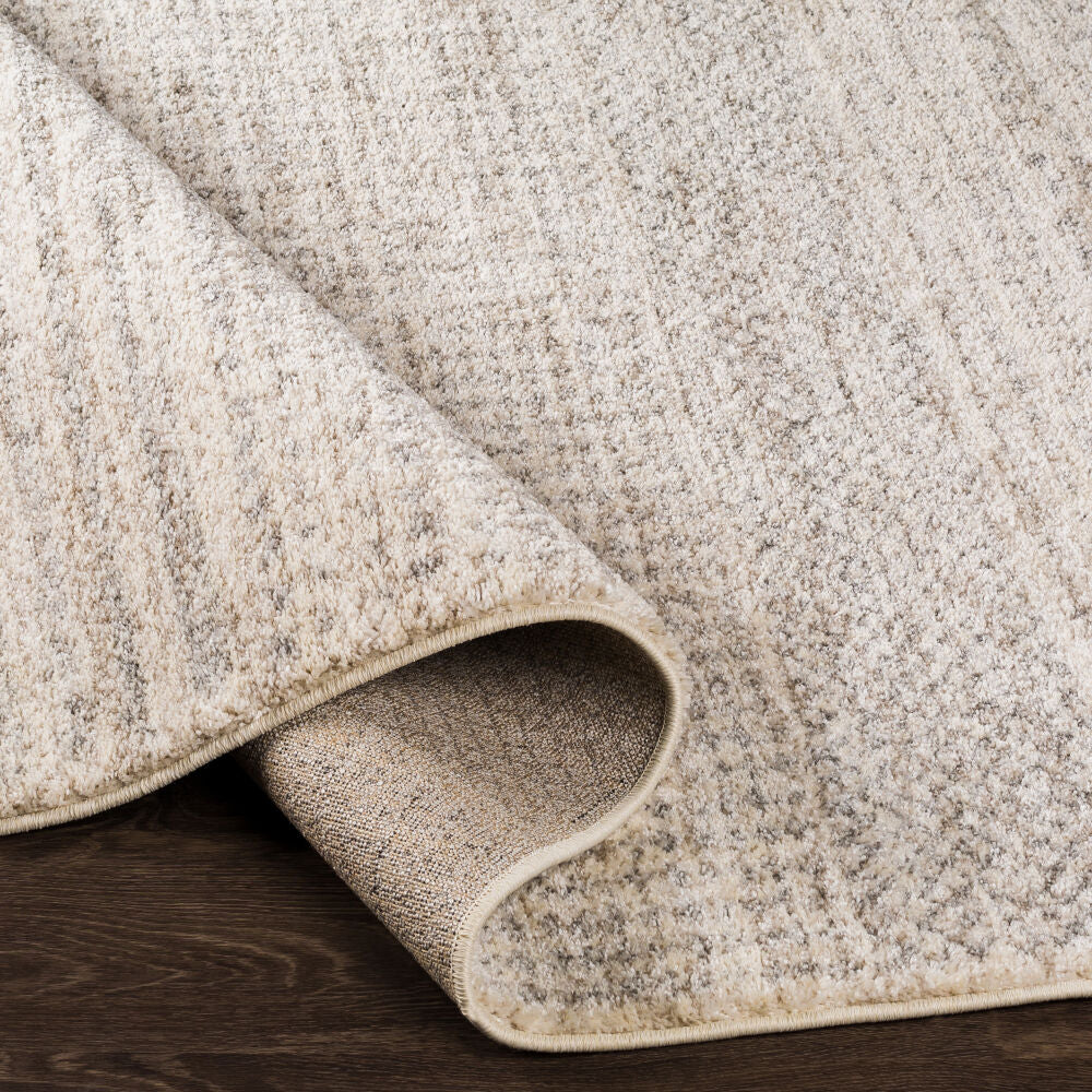 Fowler Light Brown/Light Gray Machine Woven Rug - fold