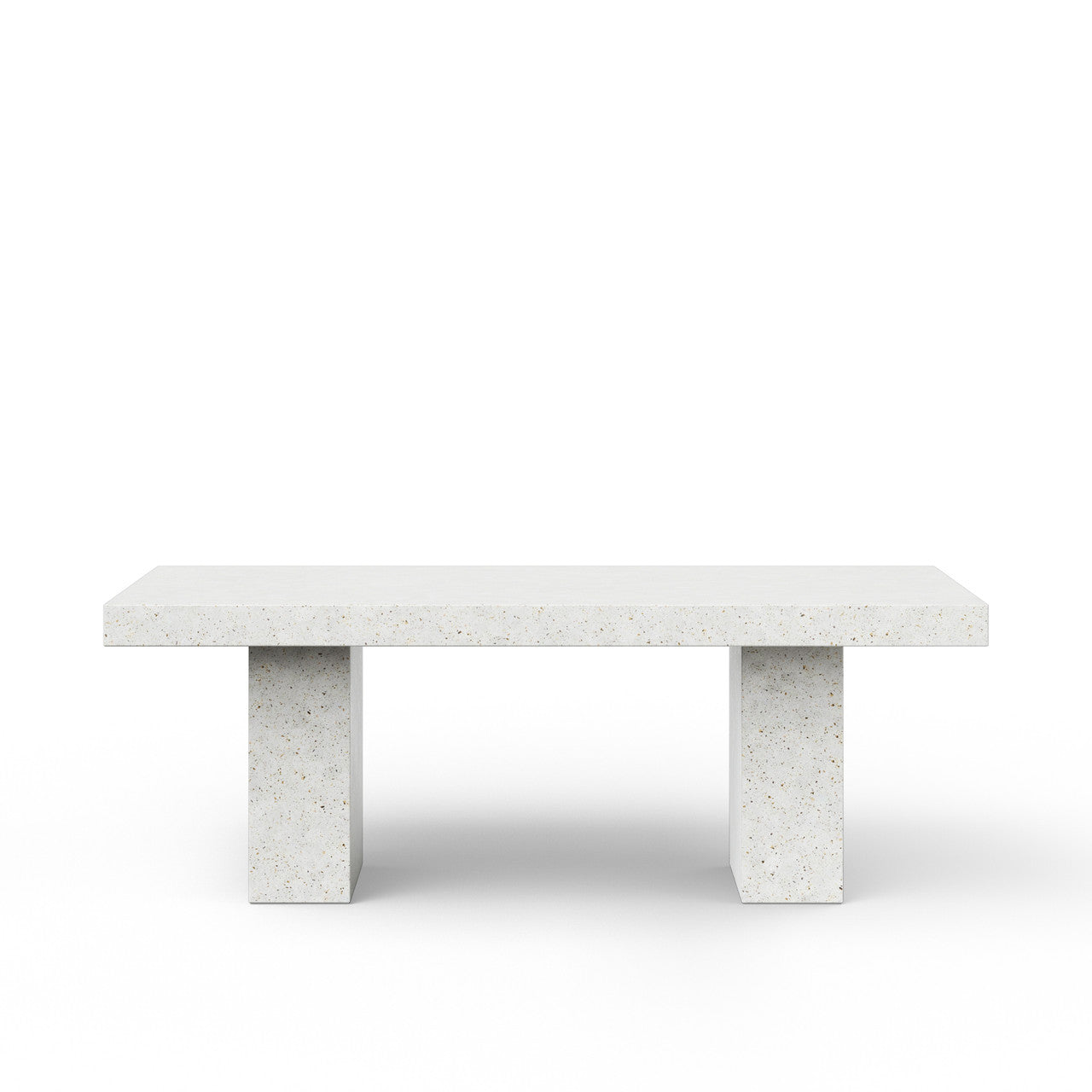 Mixx - Elcor Dining Table - 39.25" x 82.75" - Ivory Terrazzo