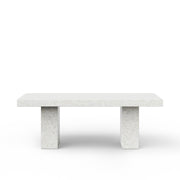 Mixx - Elcor Dining Table - 39.25" x 82.75" - Ivory Terrazzo