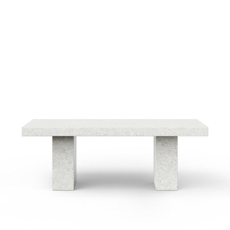 Mixx Elcor Dining Table 39.25" x 82.75" - Ivory Terrazzo