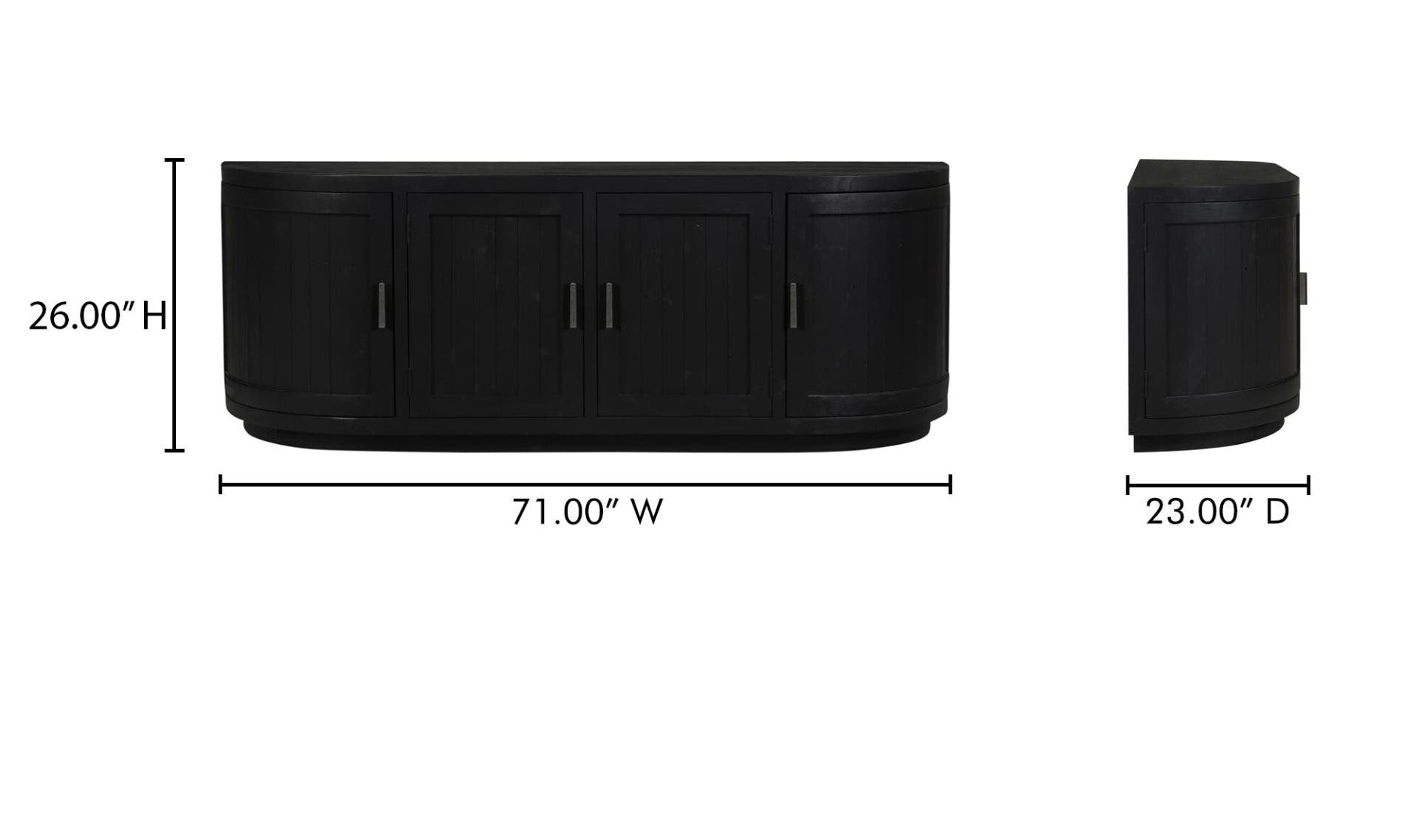 Nicola Media Cabinet Black by Moe's Home Collection - view 18