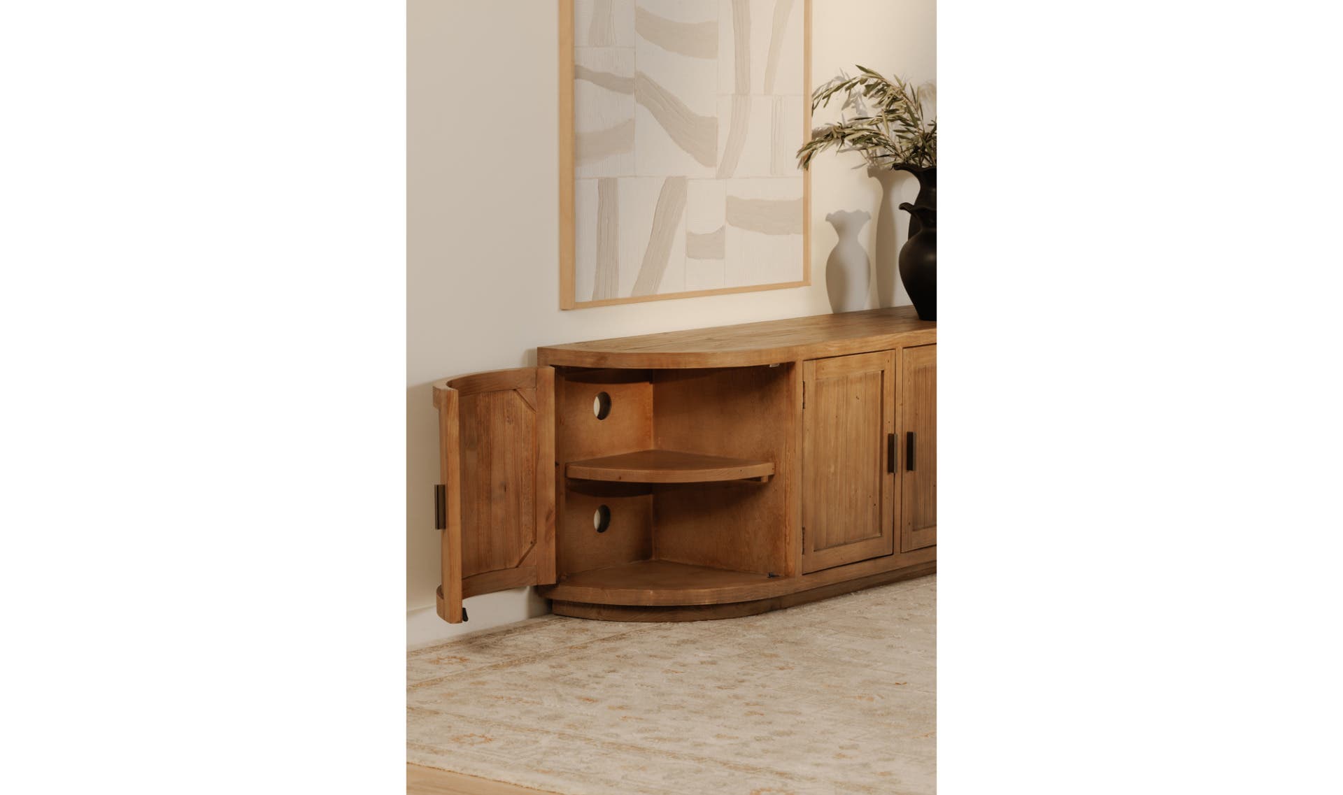 Nicola Media Cabinet Natural by Moe's Home Collection - view 10