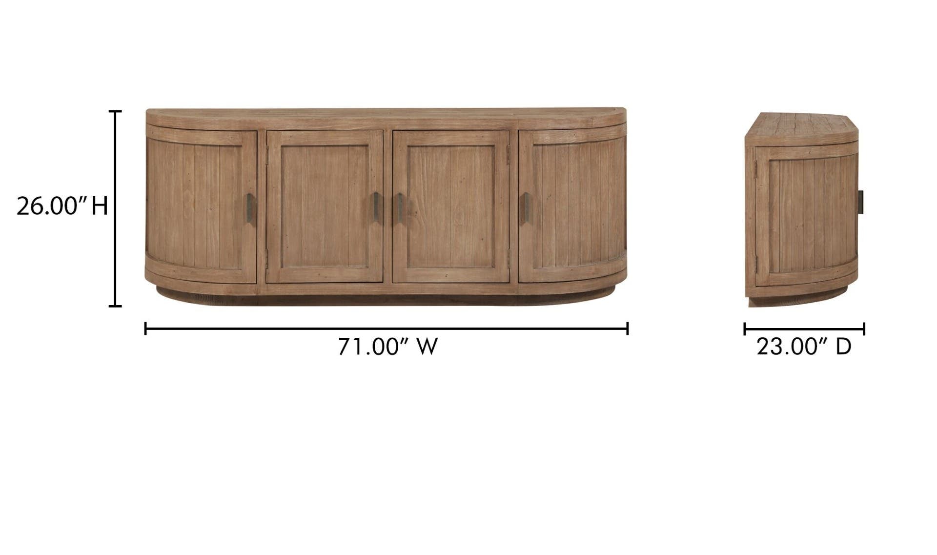 Nicola Media Cabinet Natural by Moe's Home Collection - view 18